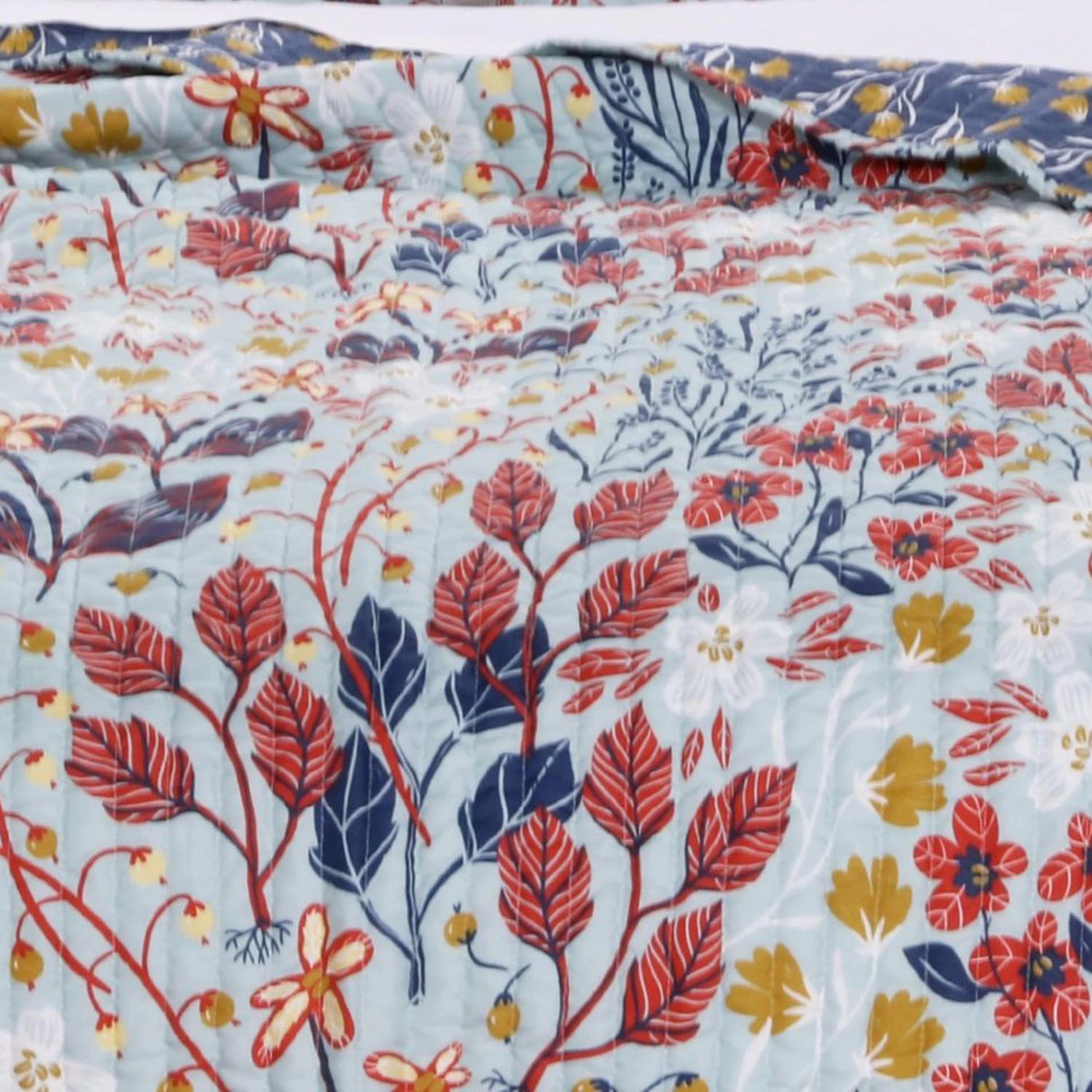 Barefoot Bungalow Perry Floral Print Reversible Perfect Pillow Sham