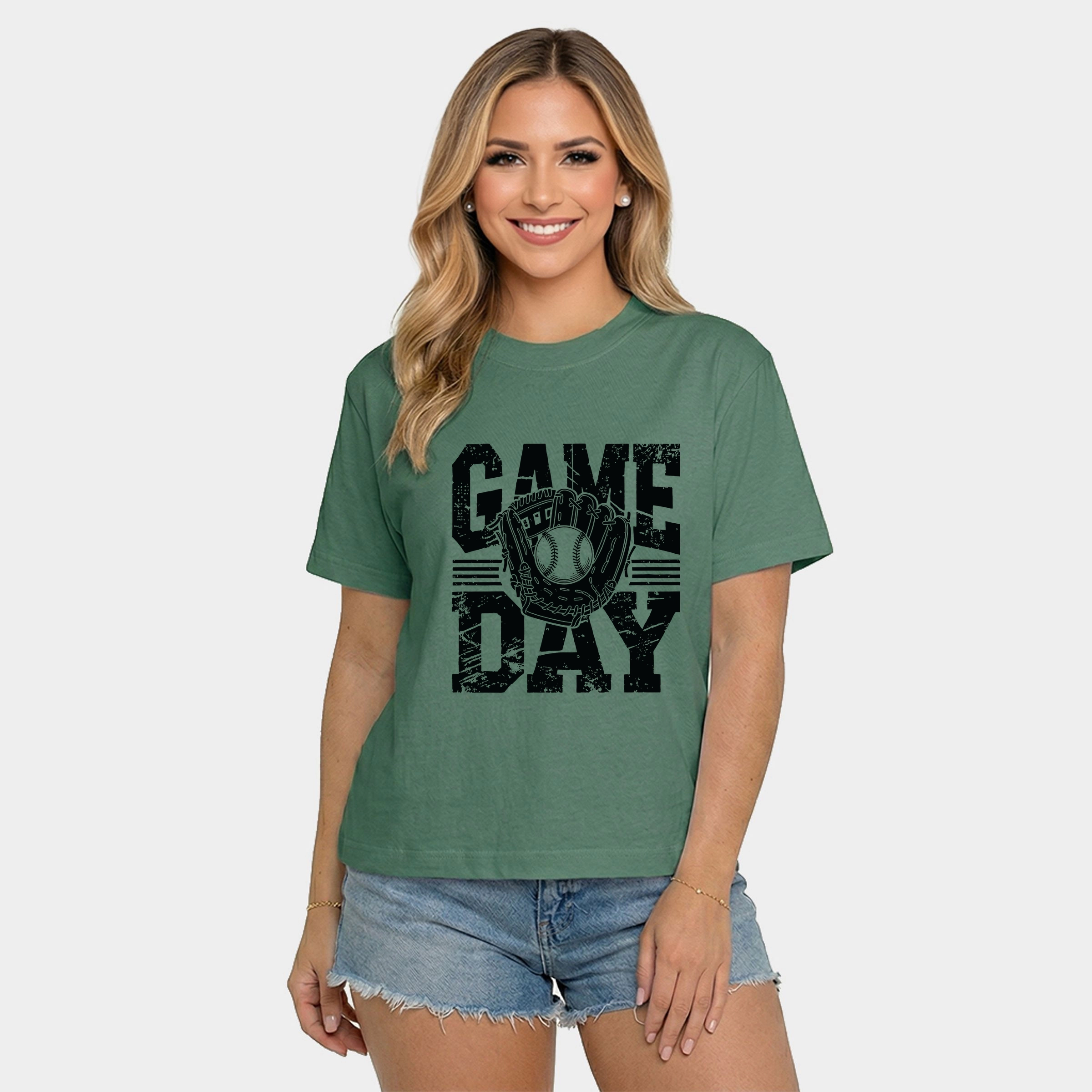 Simply Sage Market - Baseball Game Day Glove Women's Relaxed Boxy Tee