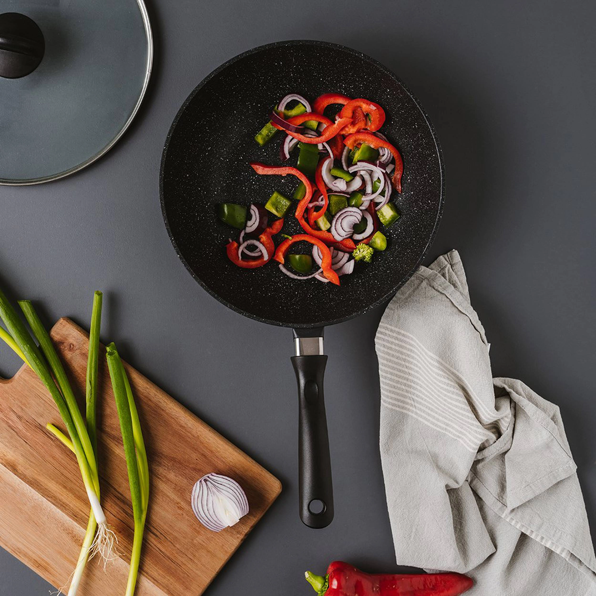 Cuisine::pro® STONE™ Wok With Lid 11"