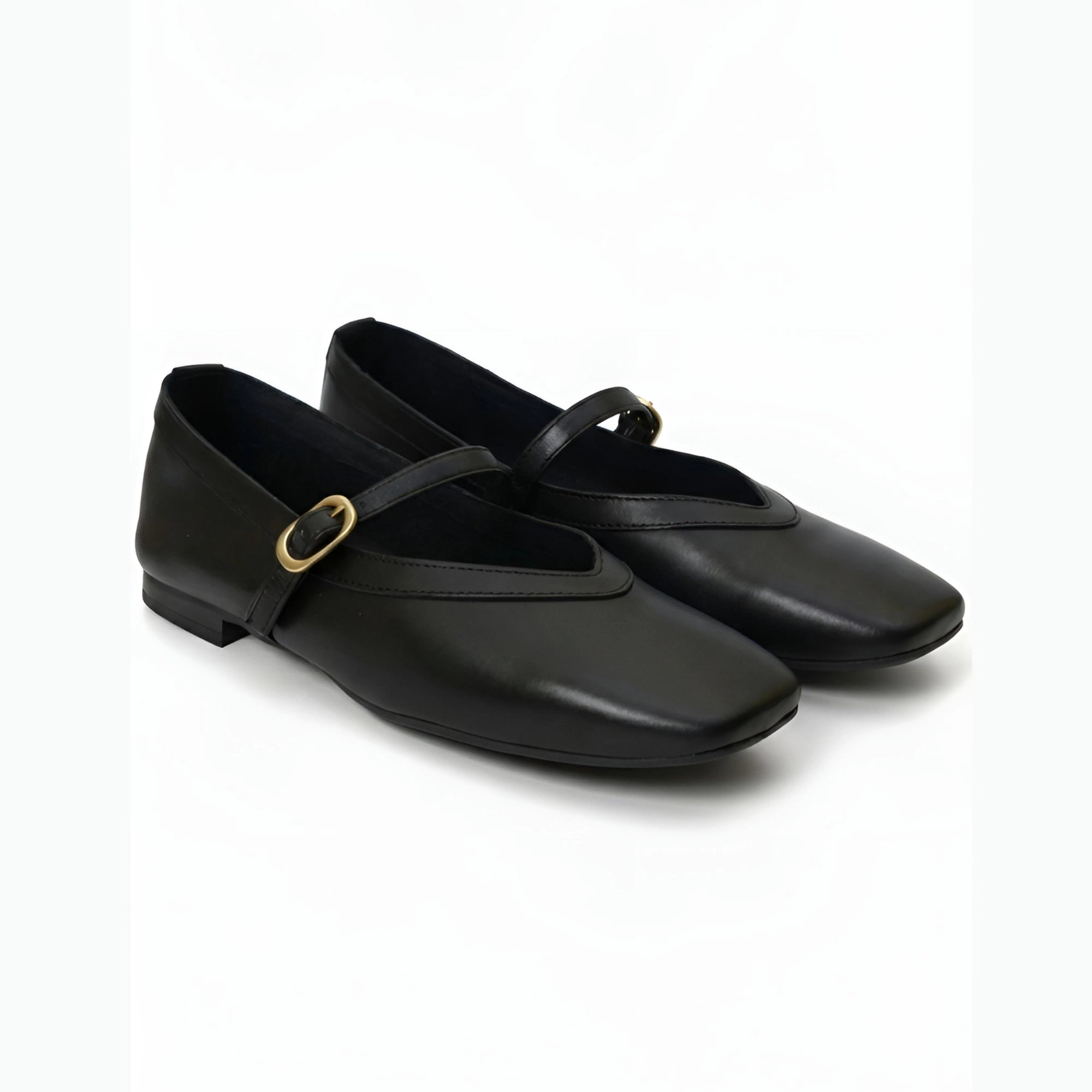 Menina Step Womens Greta Leather Mary Jane Flat