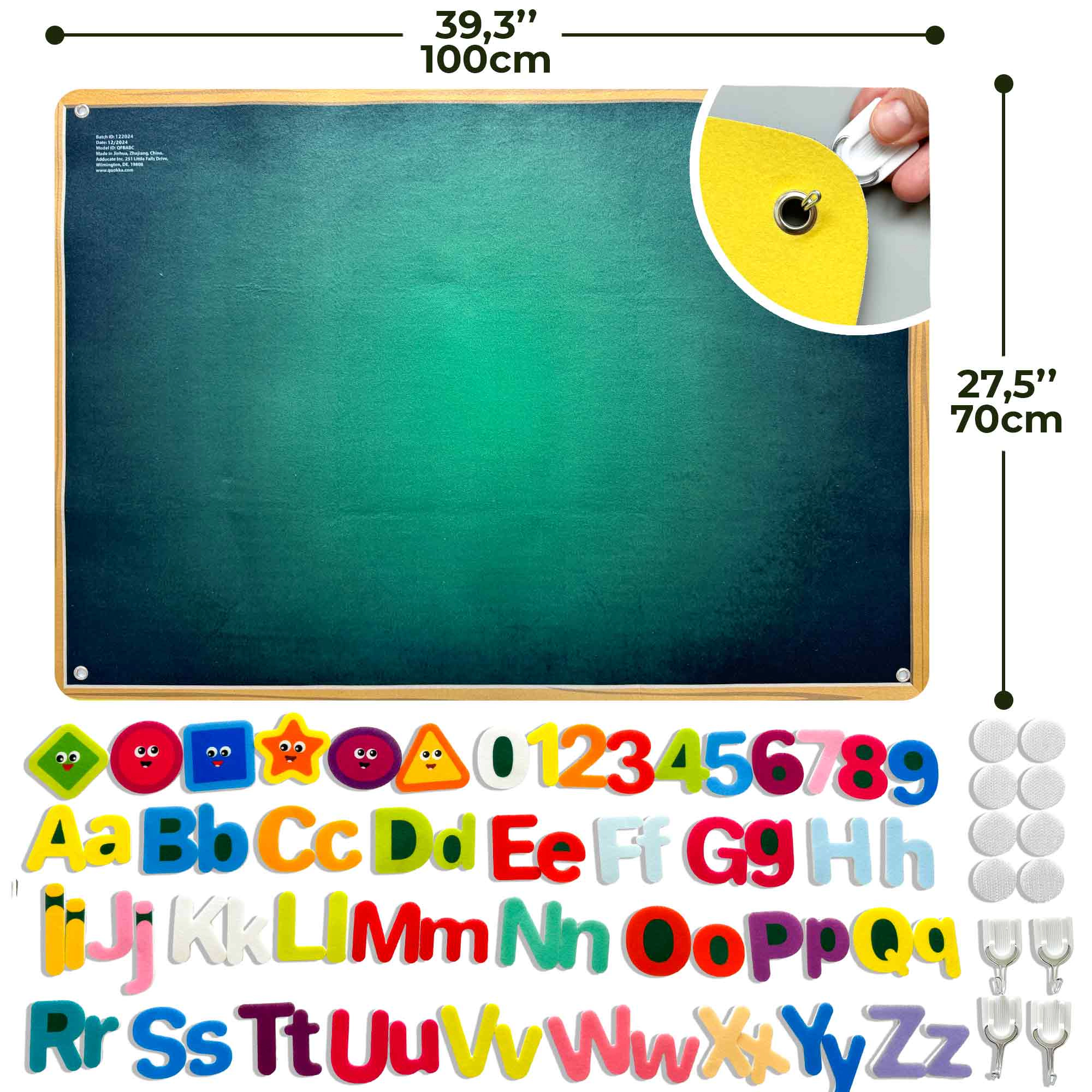 QUOKKA ABC Felt Board Learning Set, Interactive Alphabet & Preschool Activities, Ages 3+