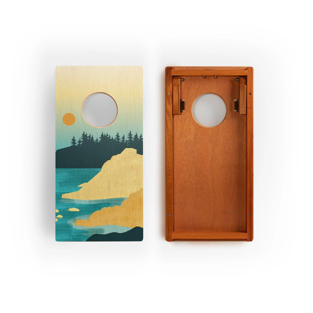 Elakai 1ft x 2ft Graphic Wood Travel Cornhole Set | National Parks Inspired Collection