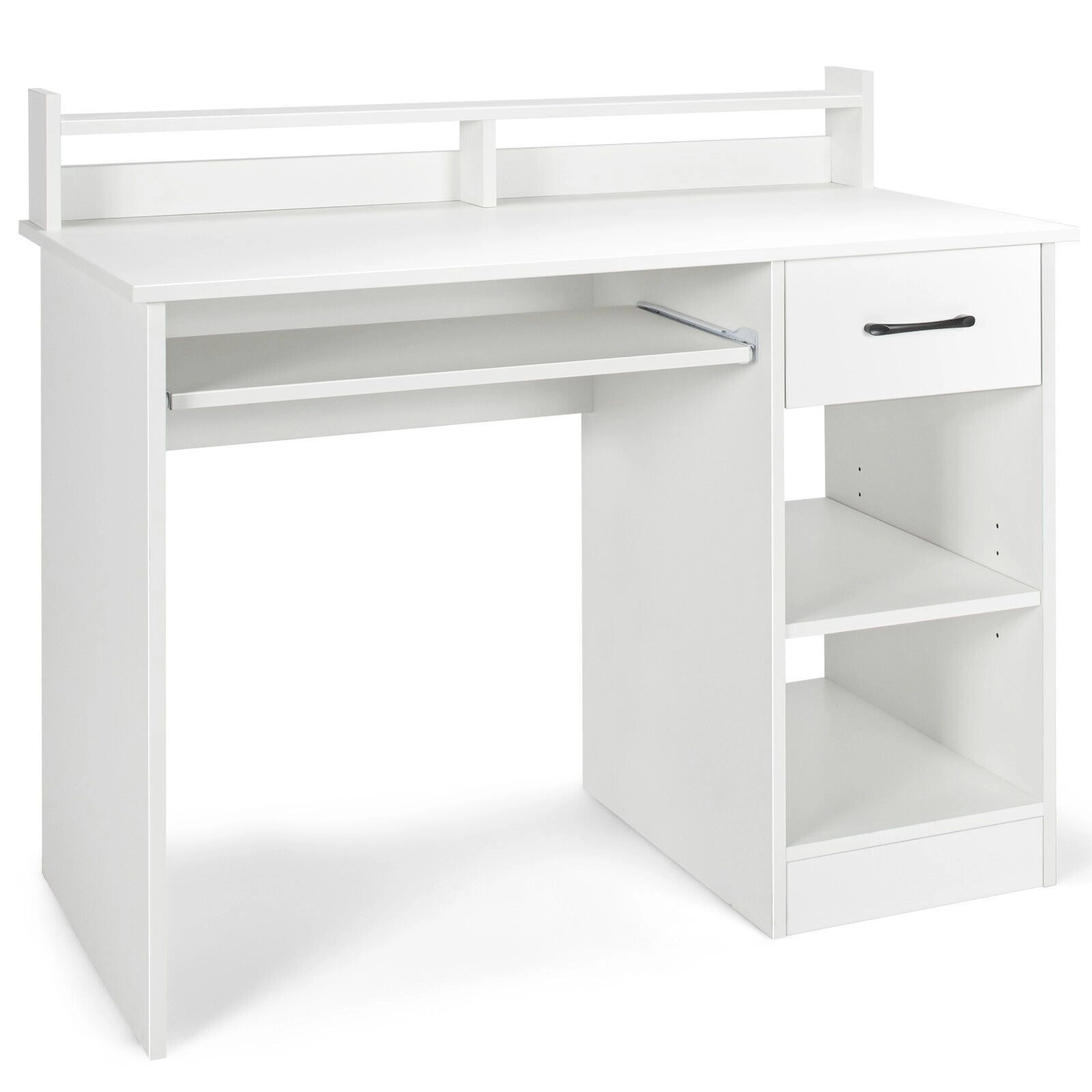 SlickBlue Computer Desk with Drawer and Adjustable Shelf