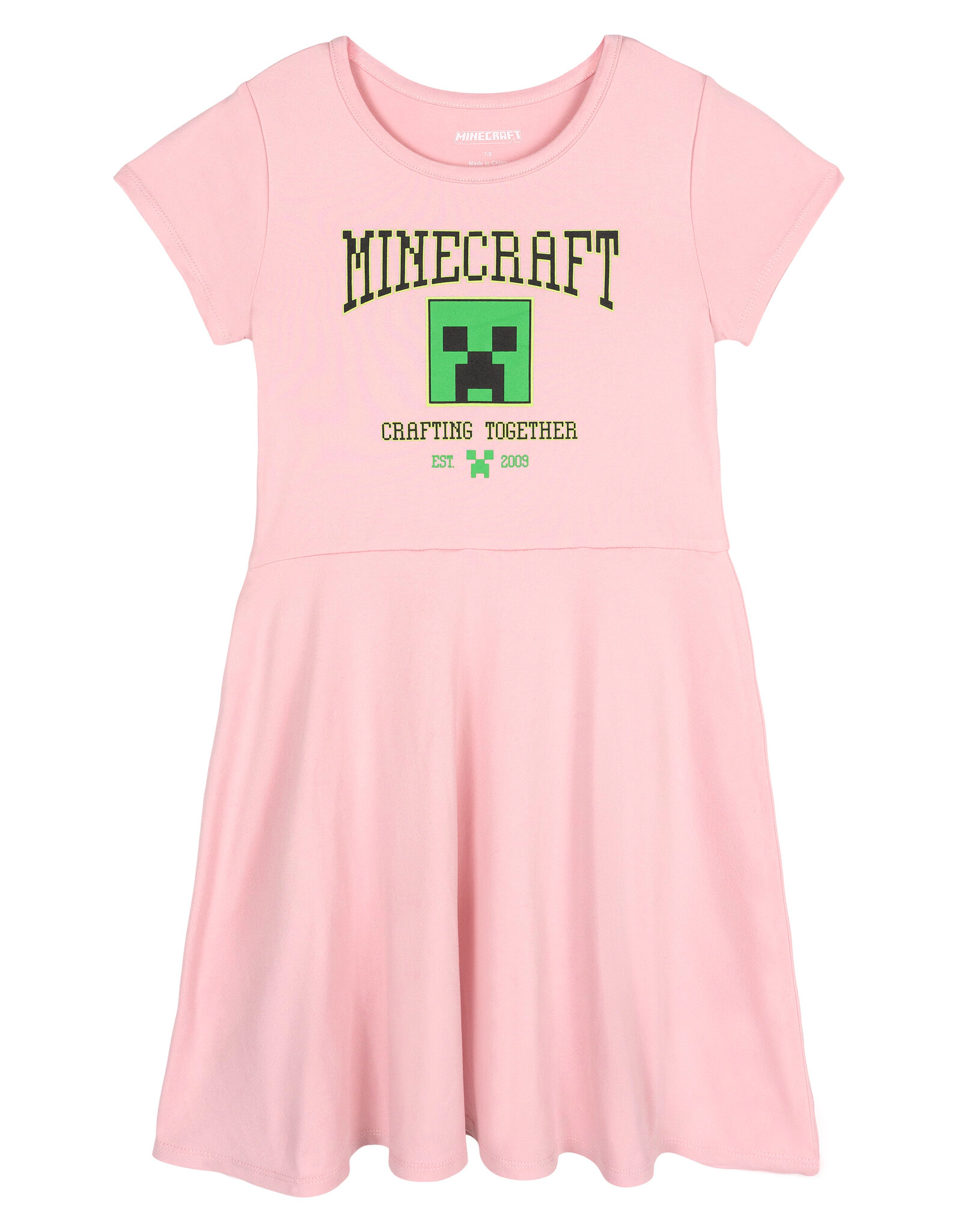 Minecraft Creeper Girls' 2-Pack Skater Dresses