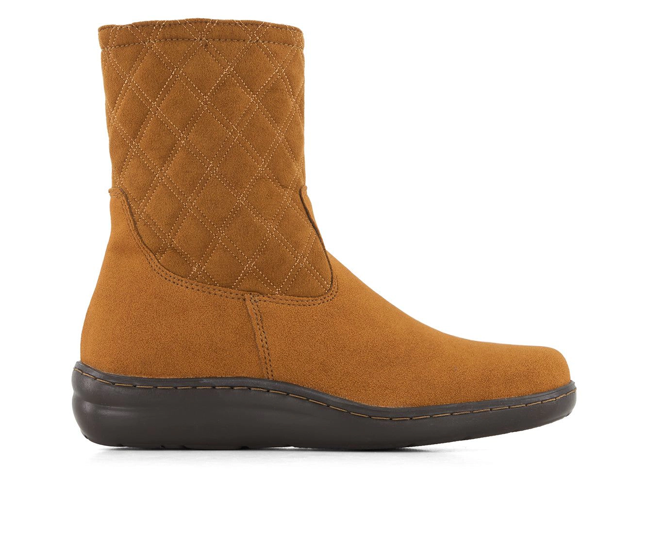 Andrea Womens Peachskin Touch Quilted Boots