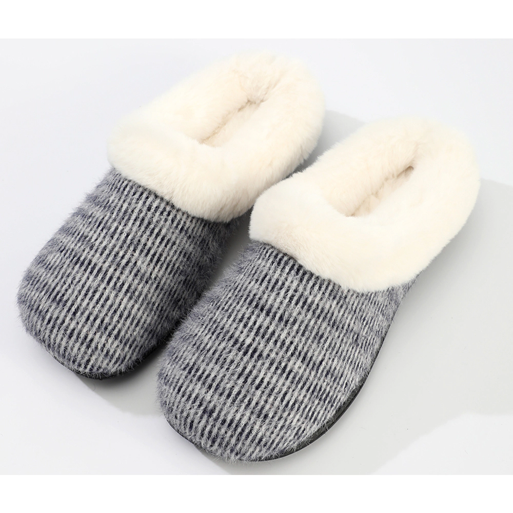 Roxoni Women's Mohair Upper Clog Soft Breathable Slipper