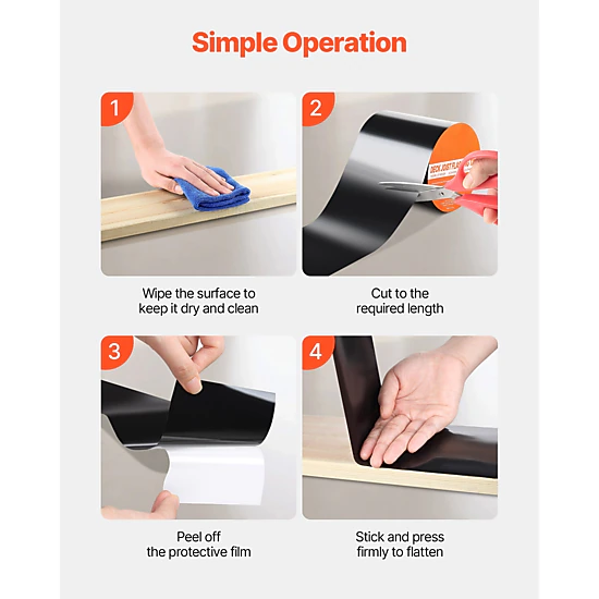 HONGGE Waterproof and Weather-Resistant Tape for Black