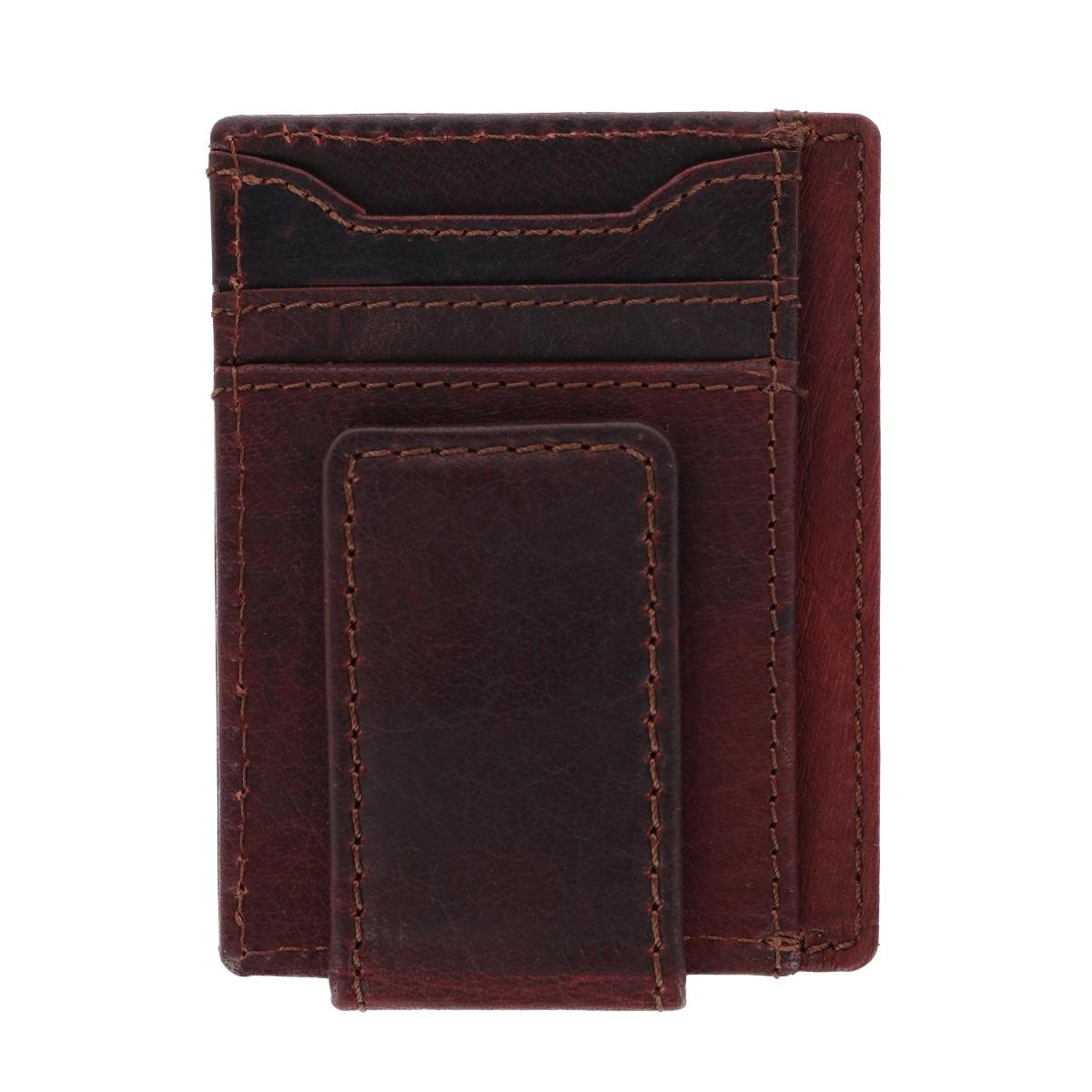 CTM® Men's Leather Front Pocket Money Clip
