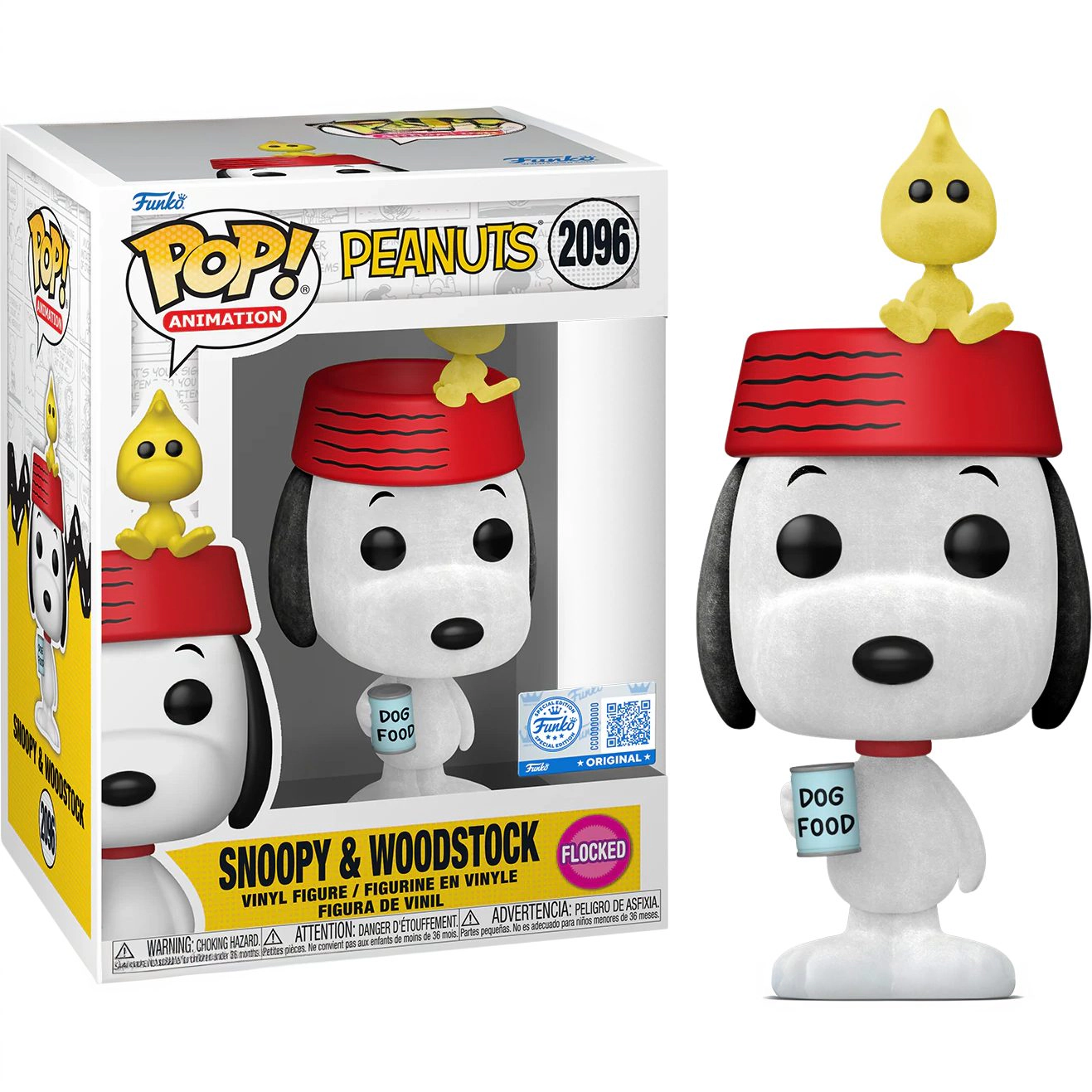 Funko Pop! Peanuts: Snoopy & Woodstock #2096 Flocked