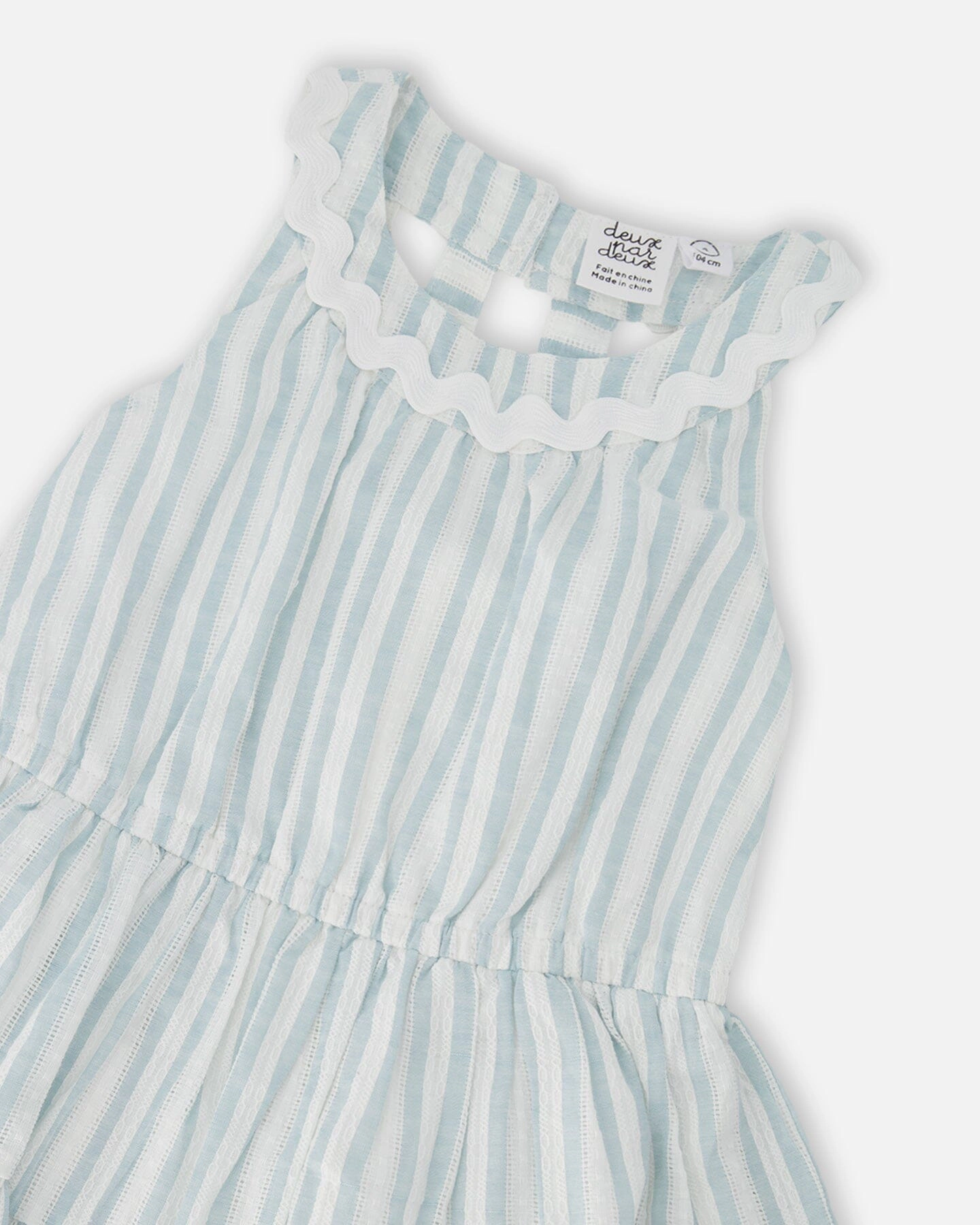 Deux par Girls Multi-Tiered Dress and Stripes