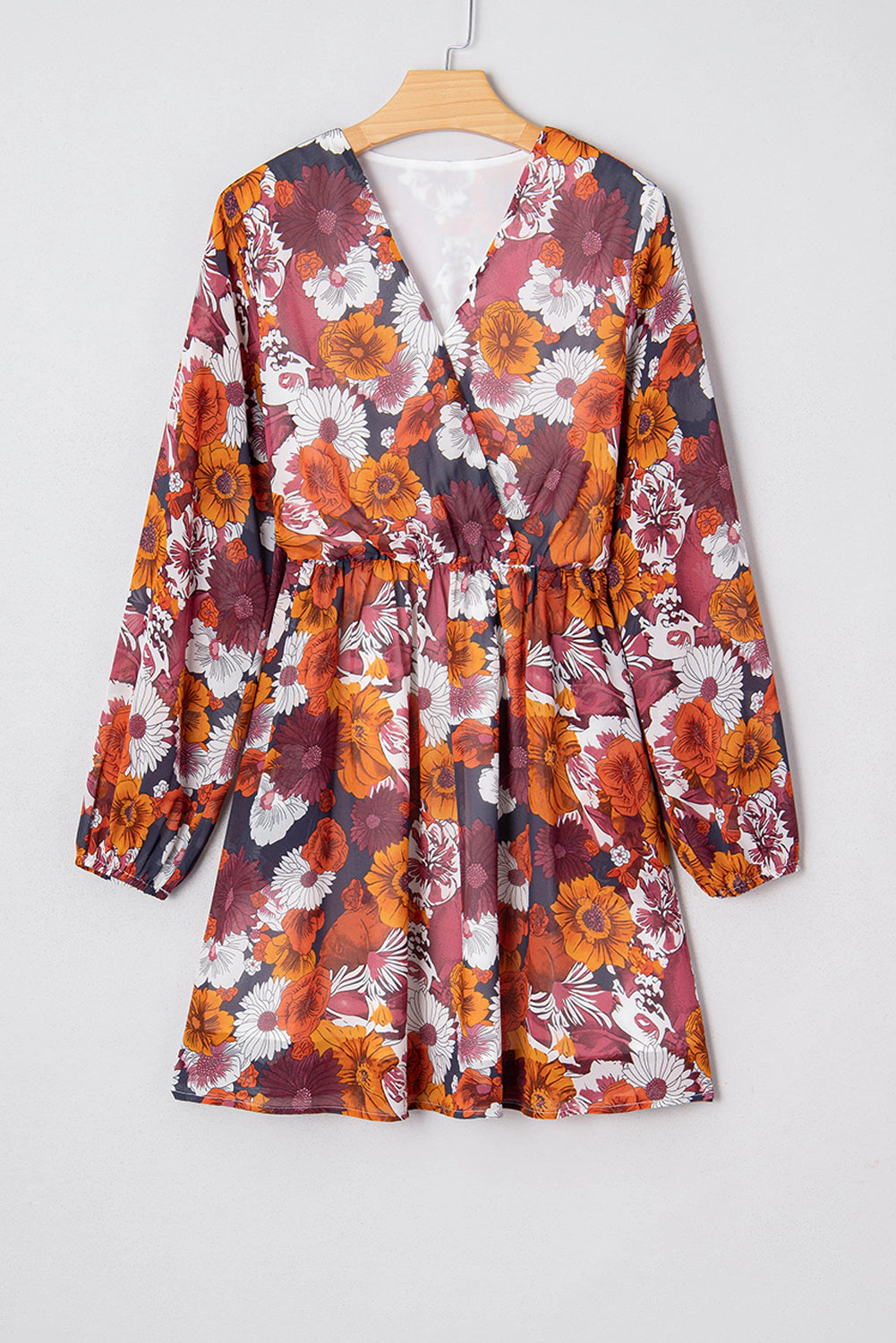 Threaded Pear Womens Marianna Sleeve Flowy Mini Dress
