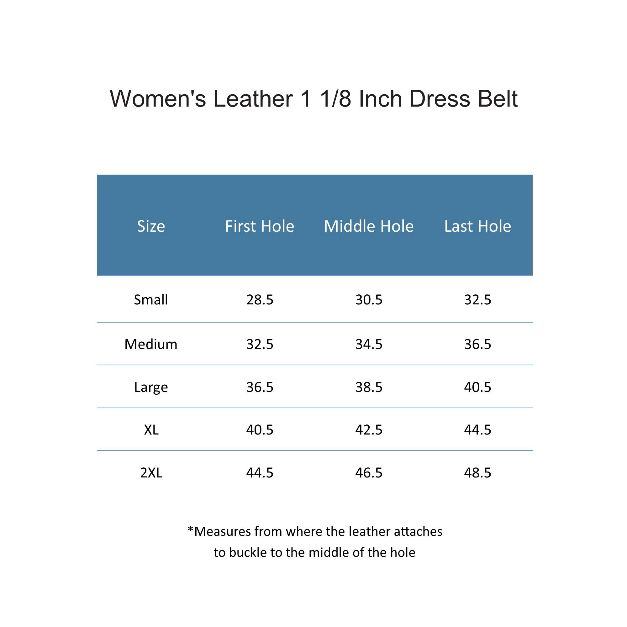CTM Women's 1-Inch Wide Leather Belt with Gold Buckle