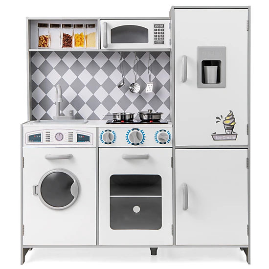 Hivvago Pretend Play Kitchen for Kids Aged 3+ with Real Sounds and Lights