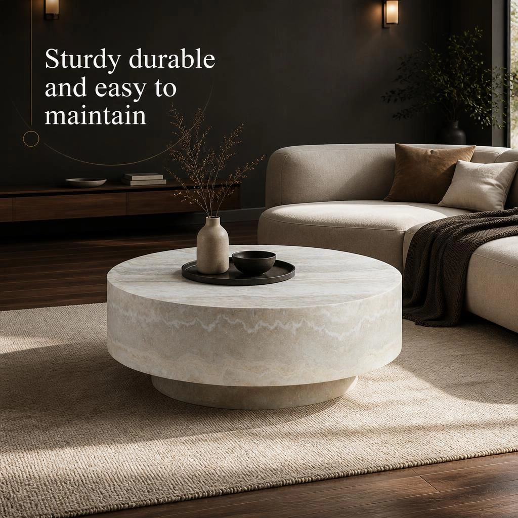 GOODSILO Square Fiberglass Low Coffee Table