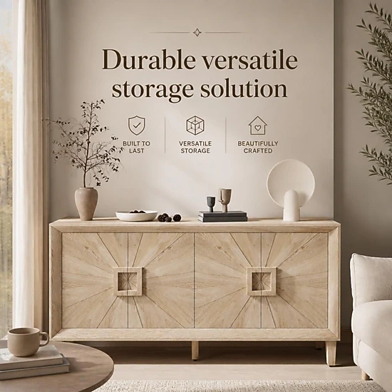 GOODSILO Freestanding Multi-Compartment Floor Storage Cabinet