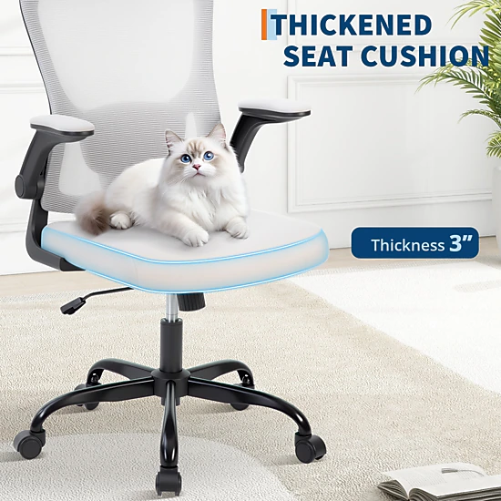 BebreezChic Adjustable Ergonomic Mesh Office Chair with Headrest Lumbar ...