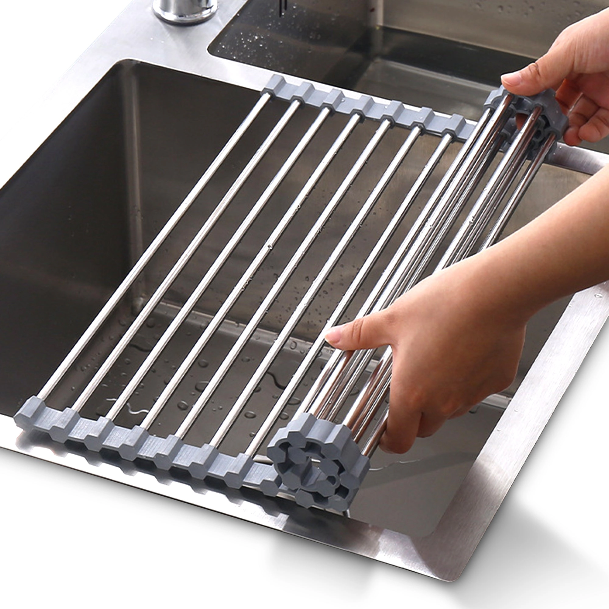 Cheer Collection Multipurpose Dish Drying Rack –  Non-Slip Stainless Steel