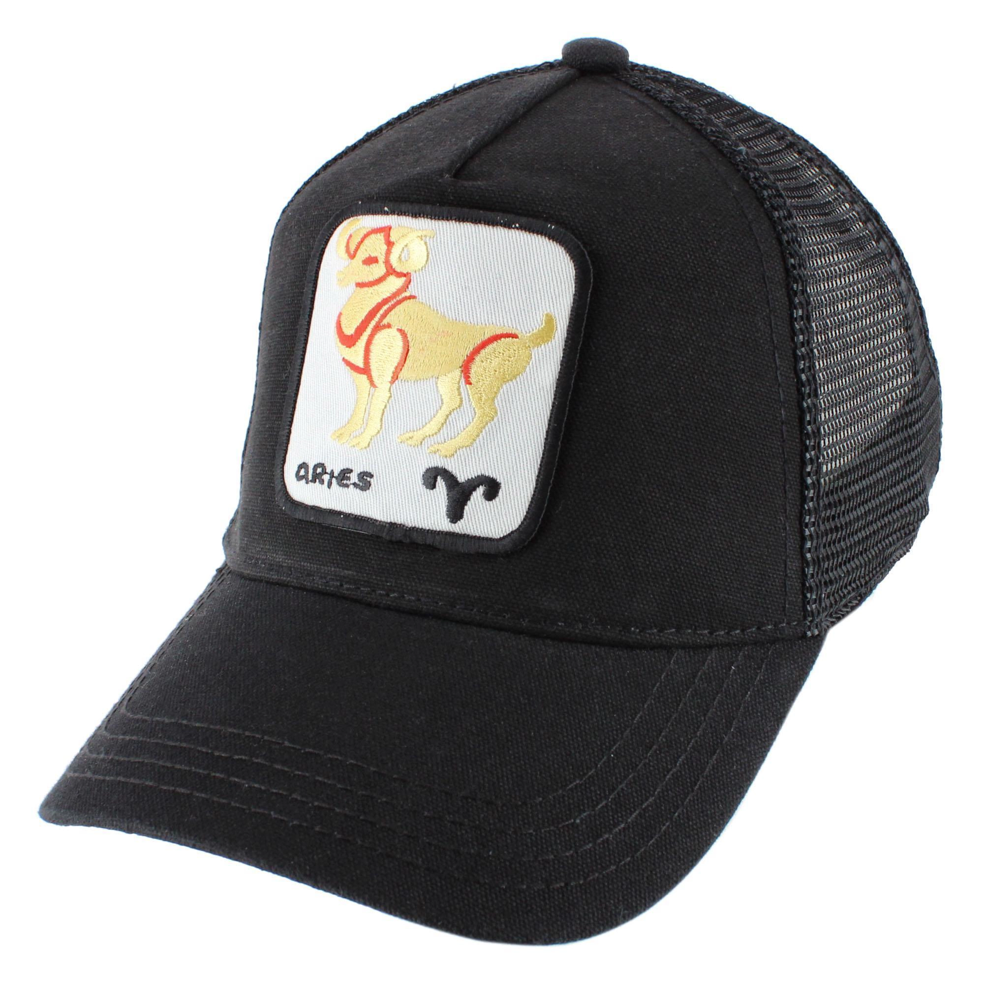 CTM Unisex Zodiac Sign Astrology Patch Trucker Hat