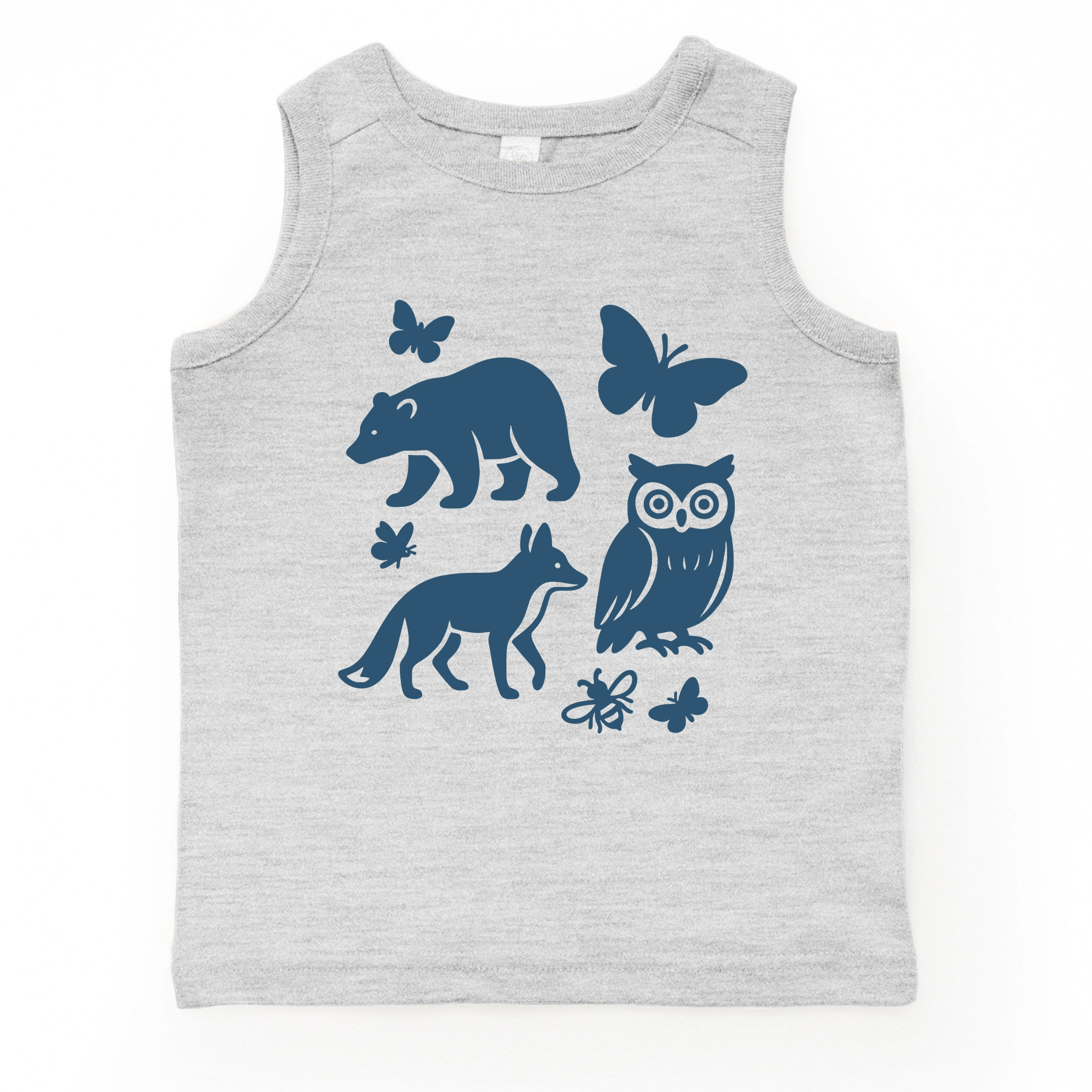 The Juniper Shop - Toddler Graphic Tank Woodsy Animals