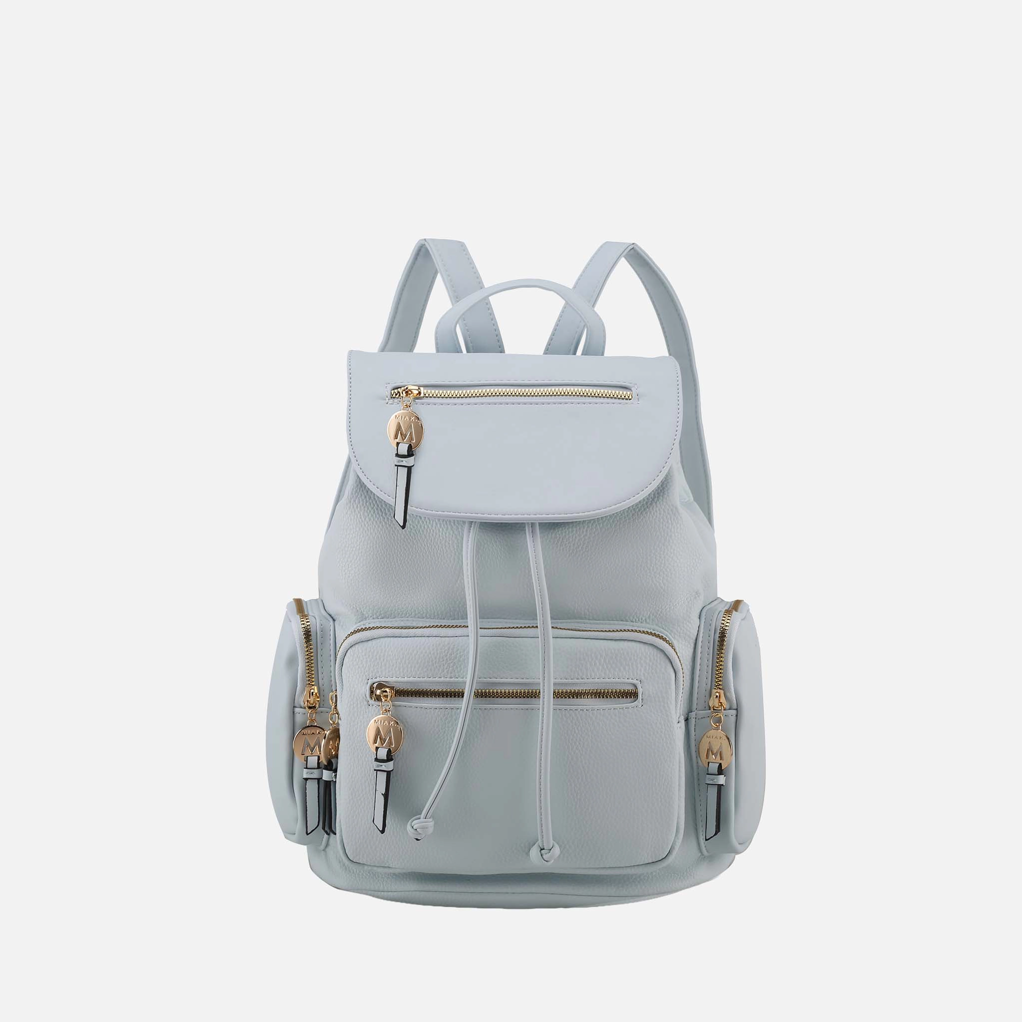 Mia K Collection Ivanna Women’s Vegan Leather Backpack Oversize Book Bag