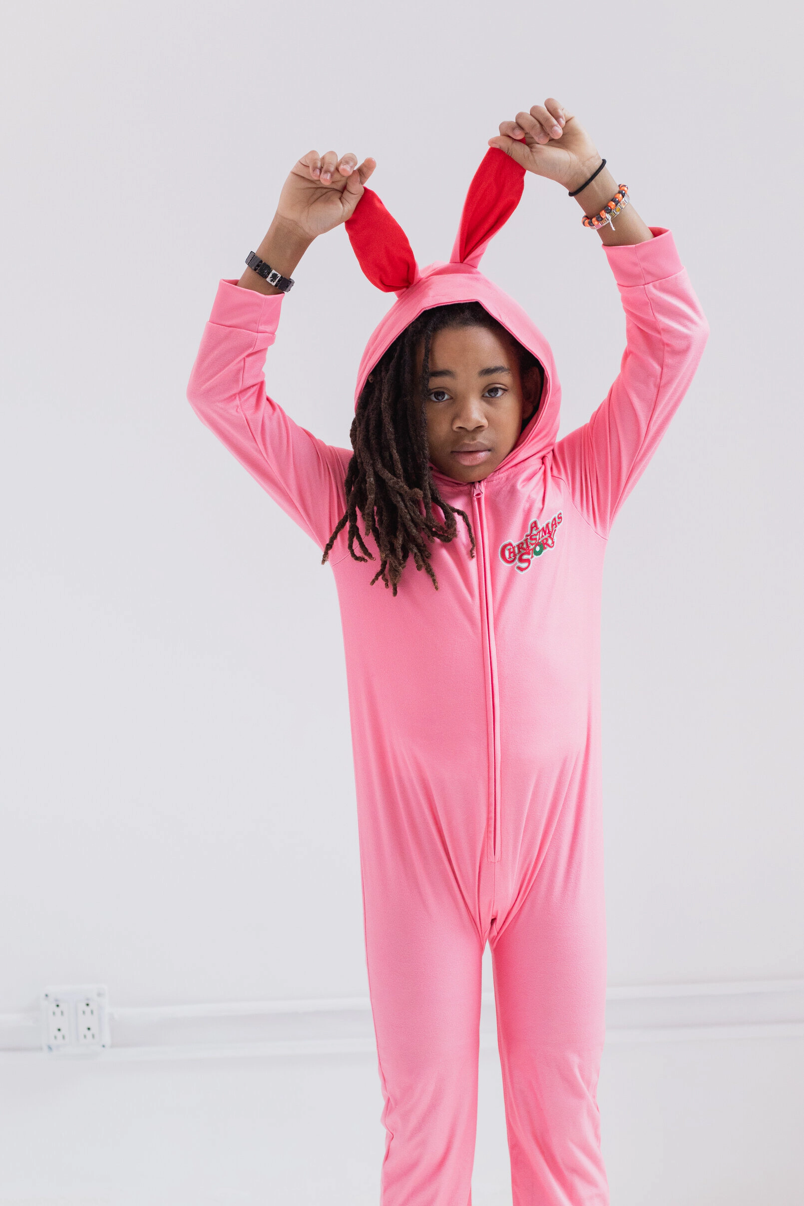 A Christmas Story Ralphie Parker Cosplay Hooded One Piece Pajama