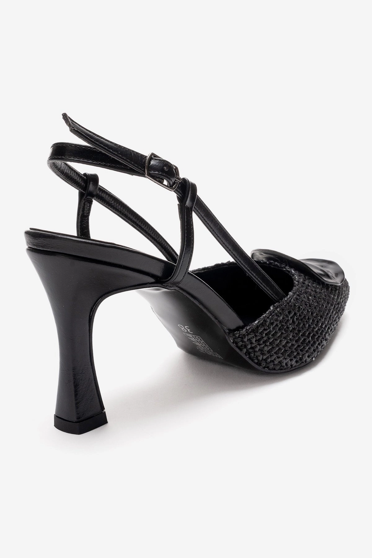 Prologue Shoes Womens Levia Woven Pointed Toe Slingback Pump