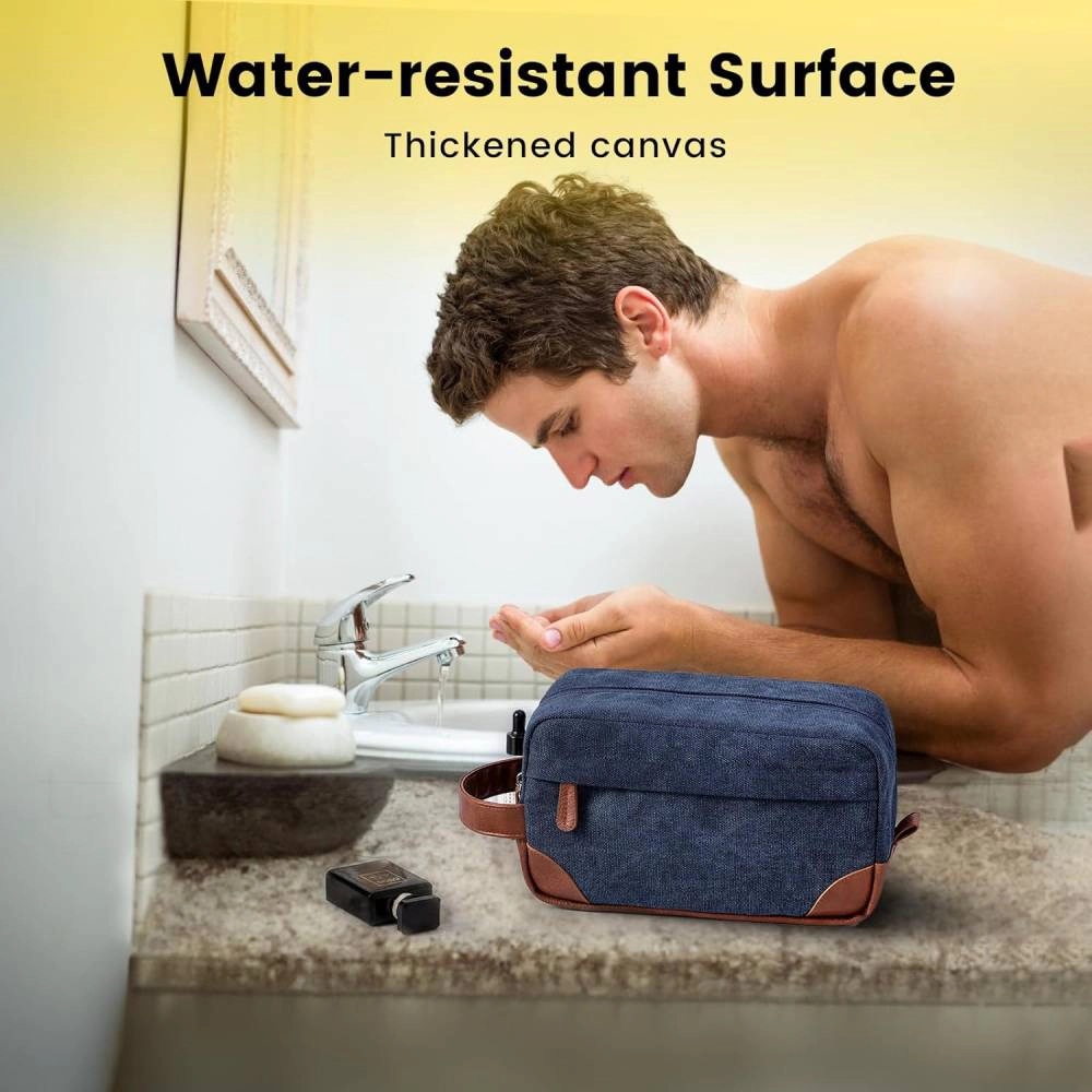 Tranquil Blisser Canvas Men's Toiletry Bag