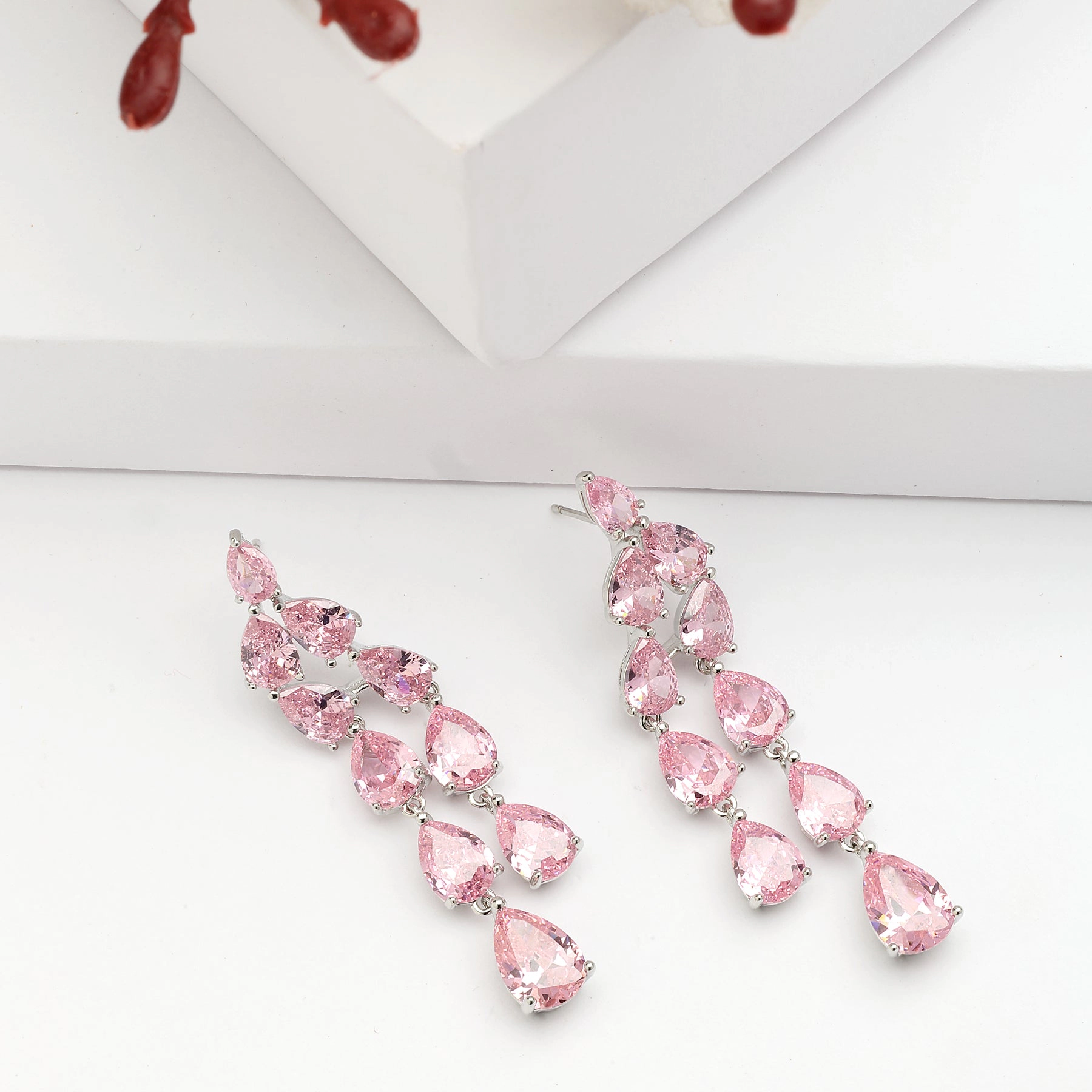 AGP PARIS Womens Diva Raindrop Dangle Earrings