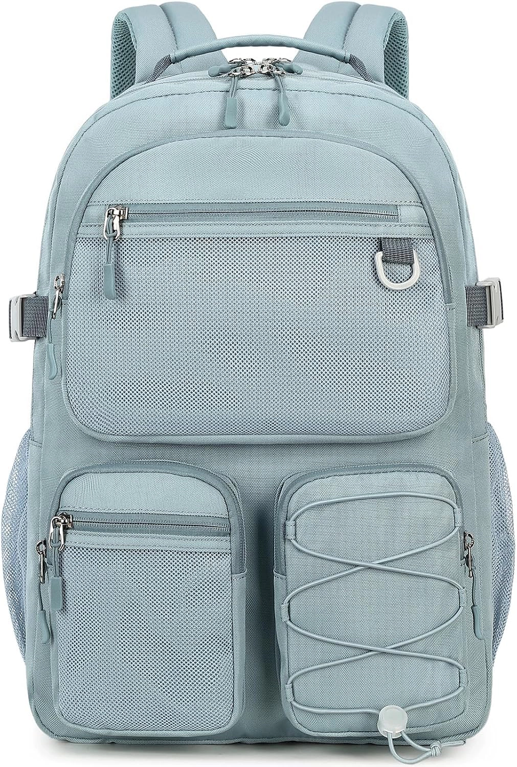 Clear Skye Unisex Light Blue Water-Resistant School Backpack