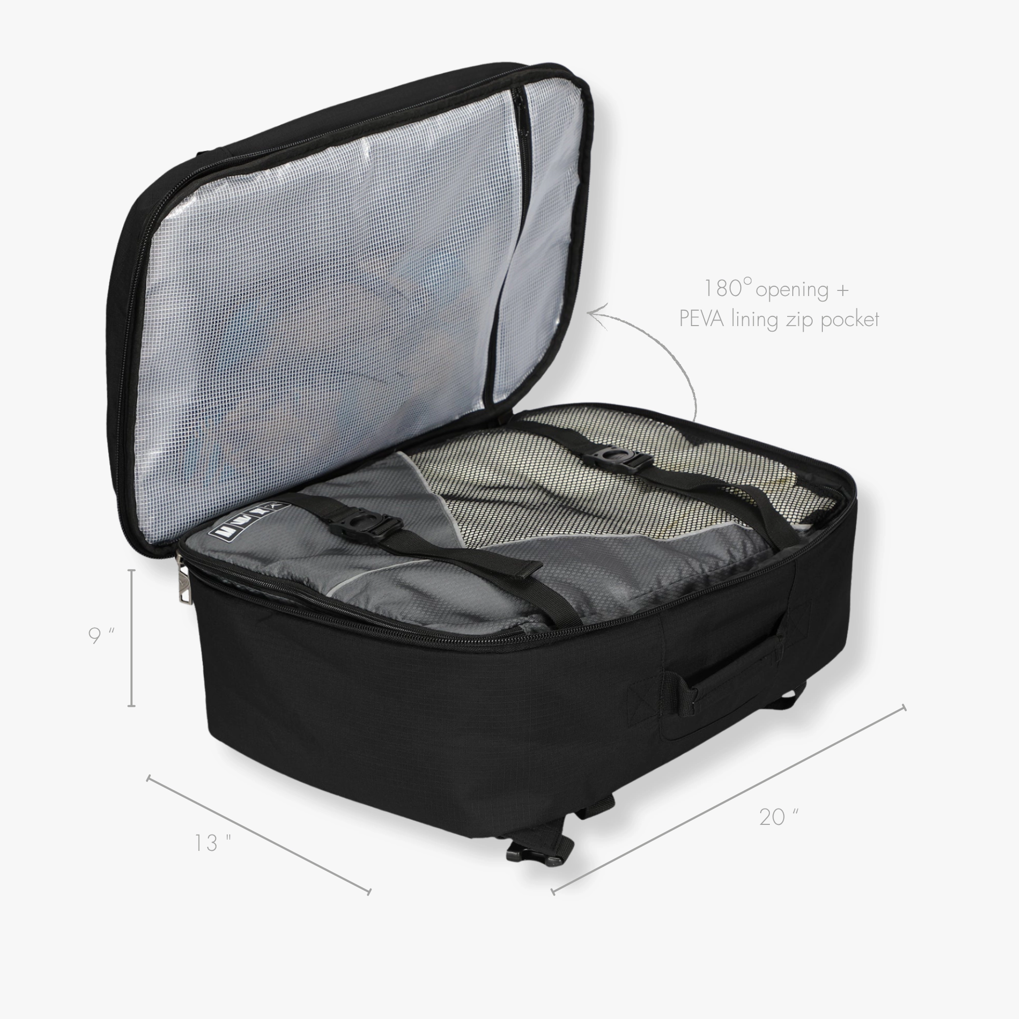 Hynes Eagle Unisex Carry-On Travel Backpack (38L)