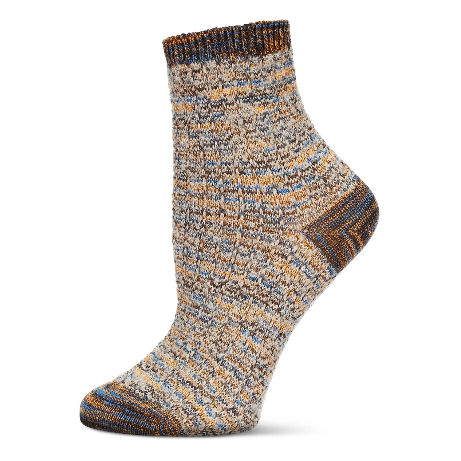 MeMoi Women's Colorswash Soft-Fit Cotton-Rich Crew Sock