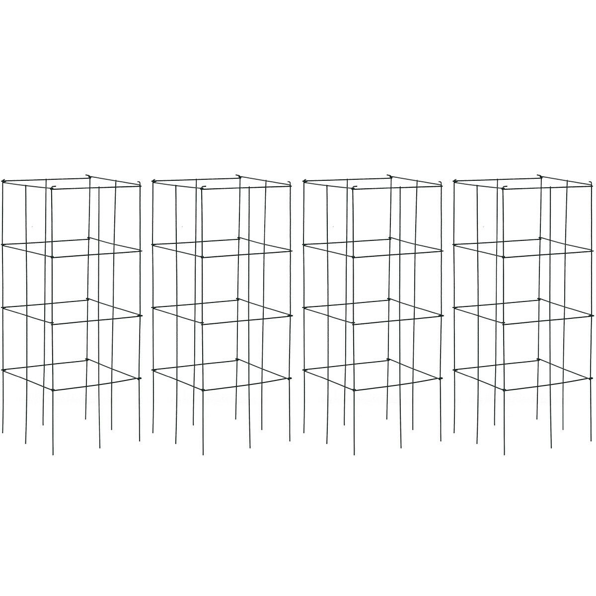 LJG 4 Pack Garden Trellis for Climbing Plants for Flower Vegetable