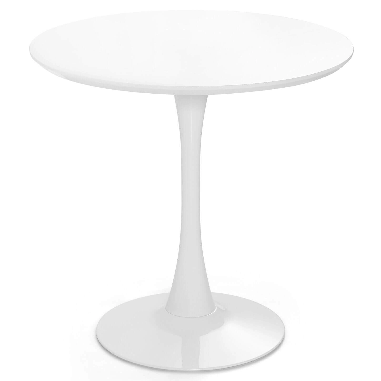 LJG 32 Inch Modern Tulip Round Dining Table with MDF Top