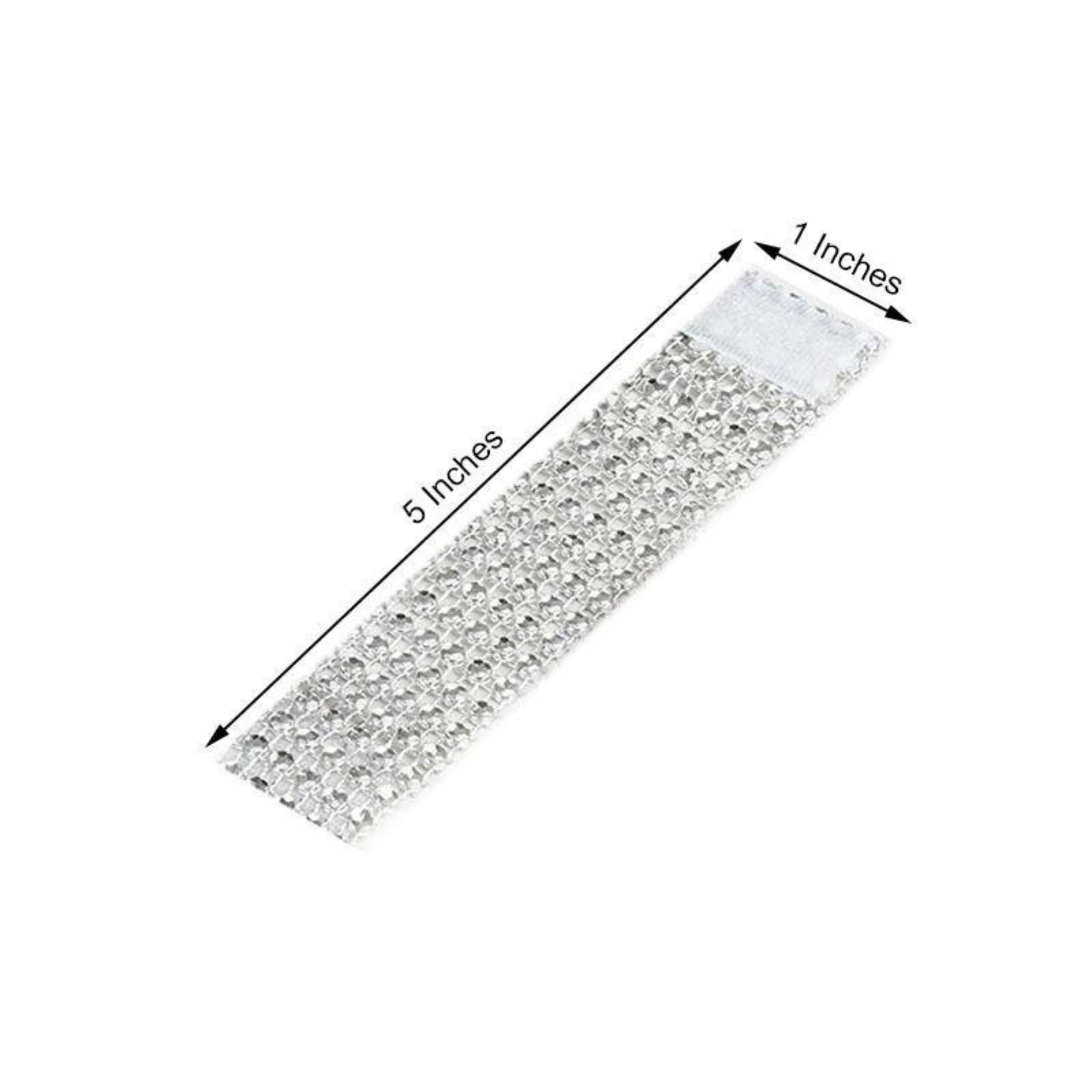 Home Collection Diamond Look Mesh Napkin Rings with Velcro