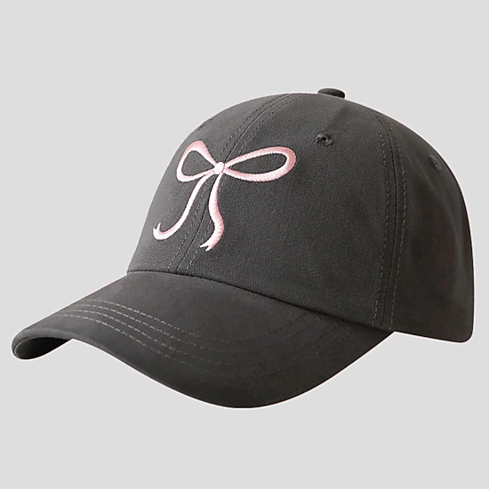Anna-Kaci Women's Baseball Cap with Bow Embroidery
