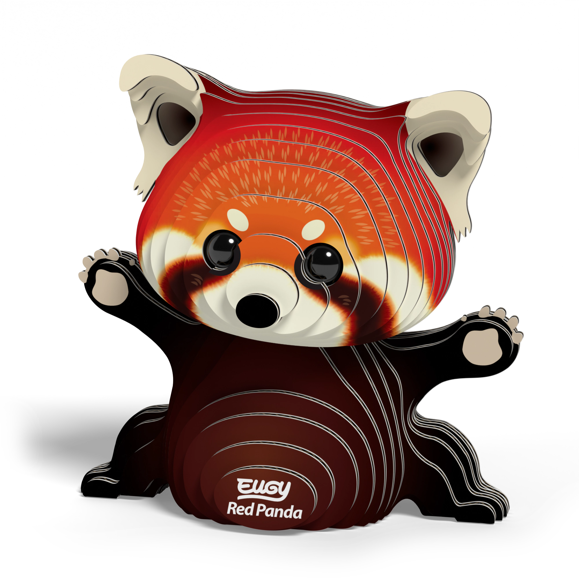 EUGY Red Panda 3D Puzzle - contains 44 puzzle pieces