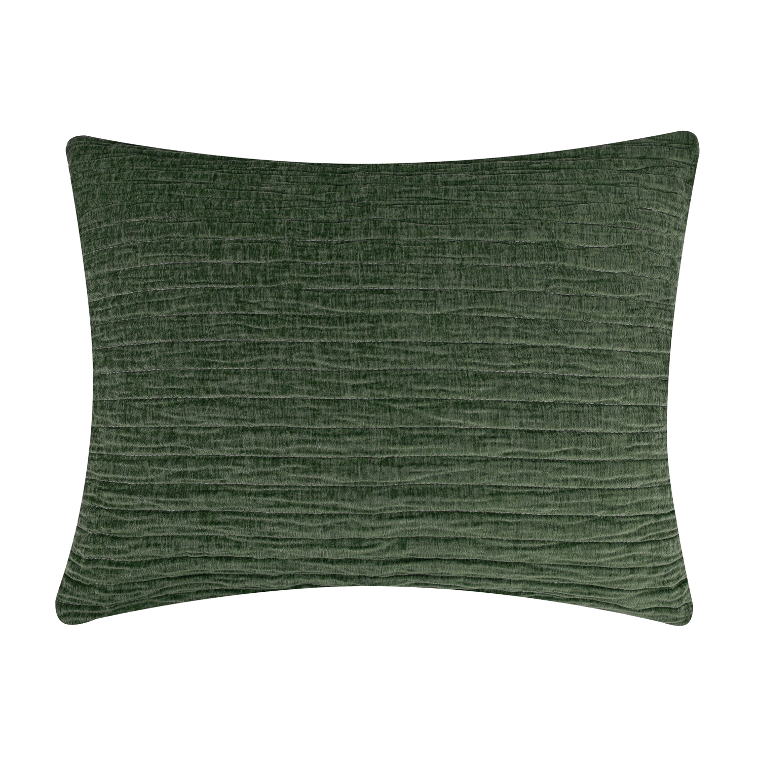 Greenland Home Fashions Velvet Crush Chenille Velvet Reversible with Organic Texture Sham