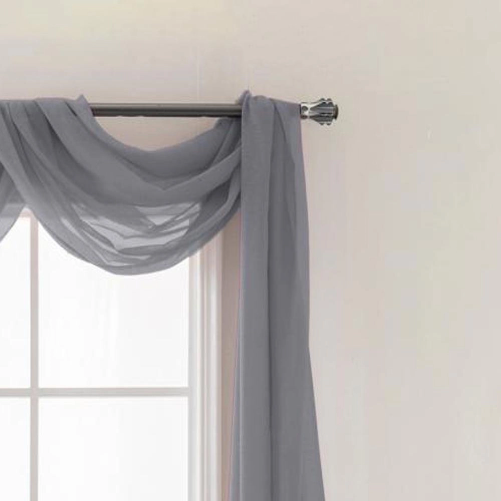 Olivia Gray Celine Decorative Sheer Curtain Scarf for Bedroom, Kitchen, Living Room