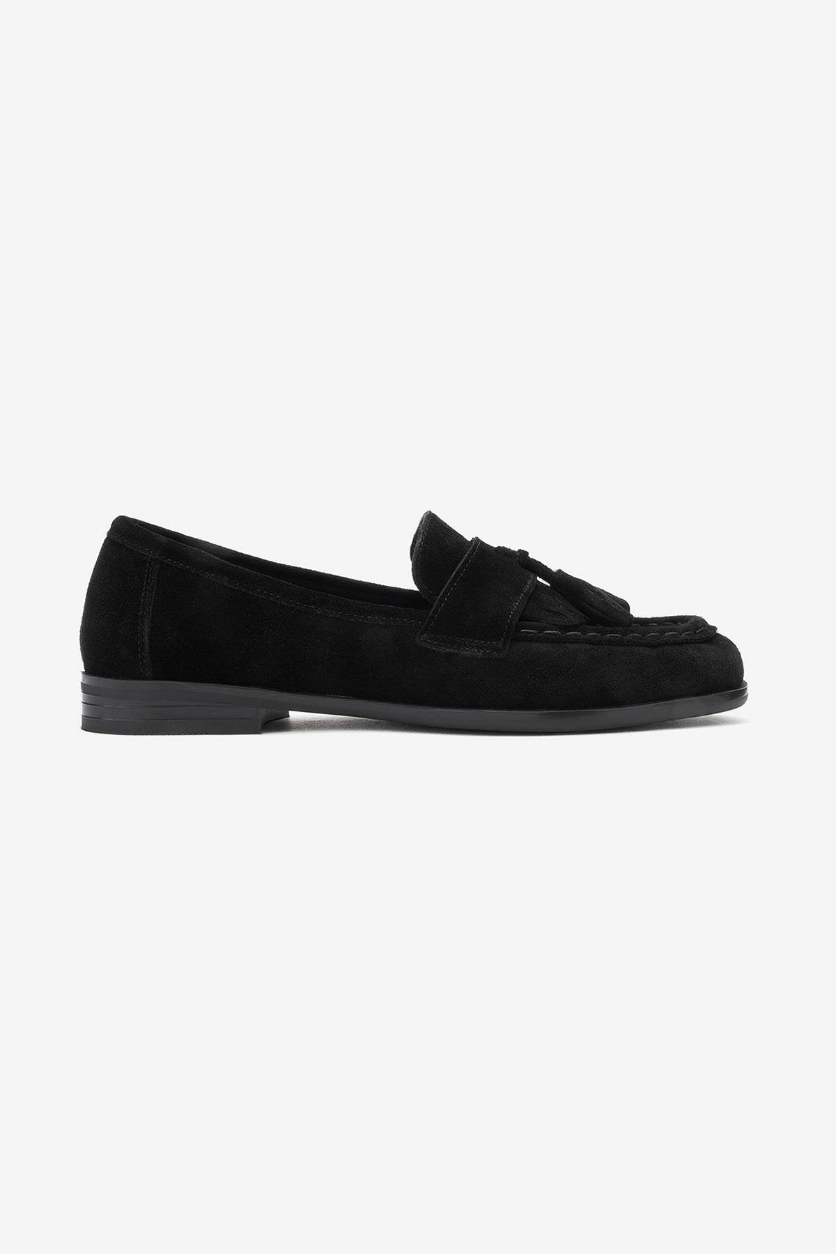 Forever & Always Womens Lupen Leather Tassel Loafers