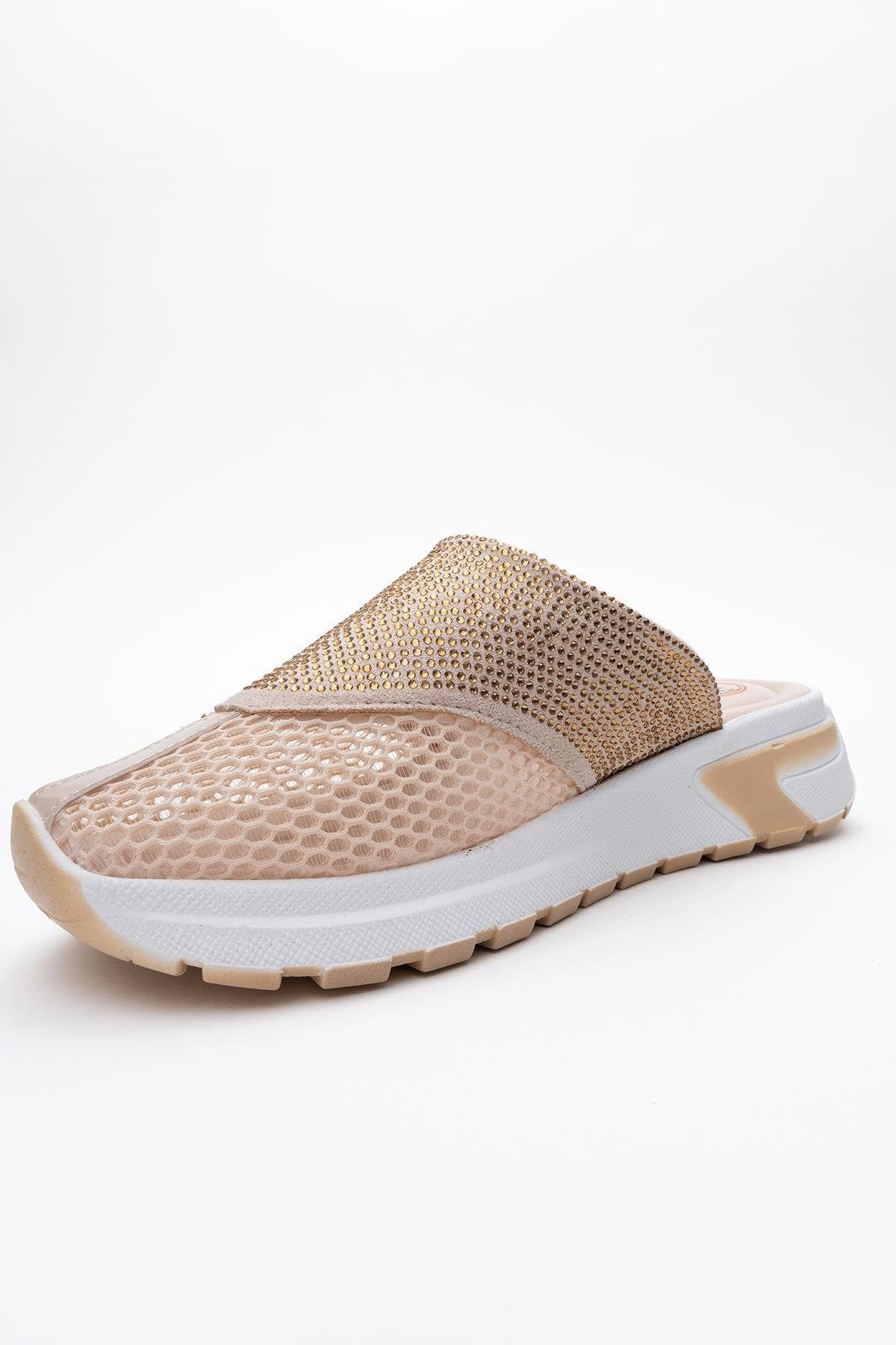 Prologue Shoes Womens GLEA Mesh Rhinestone Mules