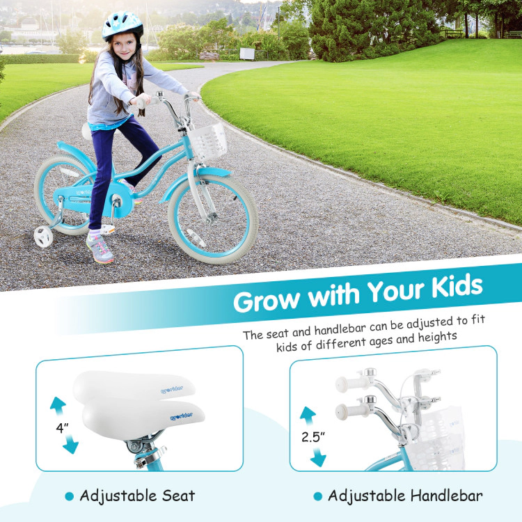 Hivvago Kids Bike with Dual Brakes and Adjustable Seat