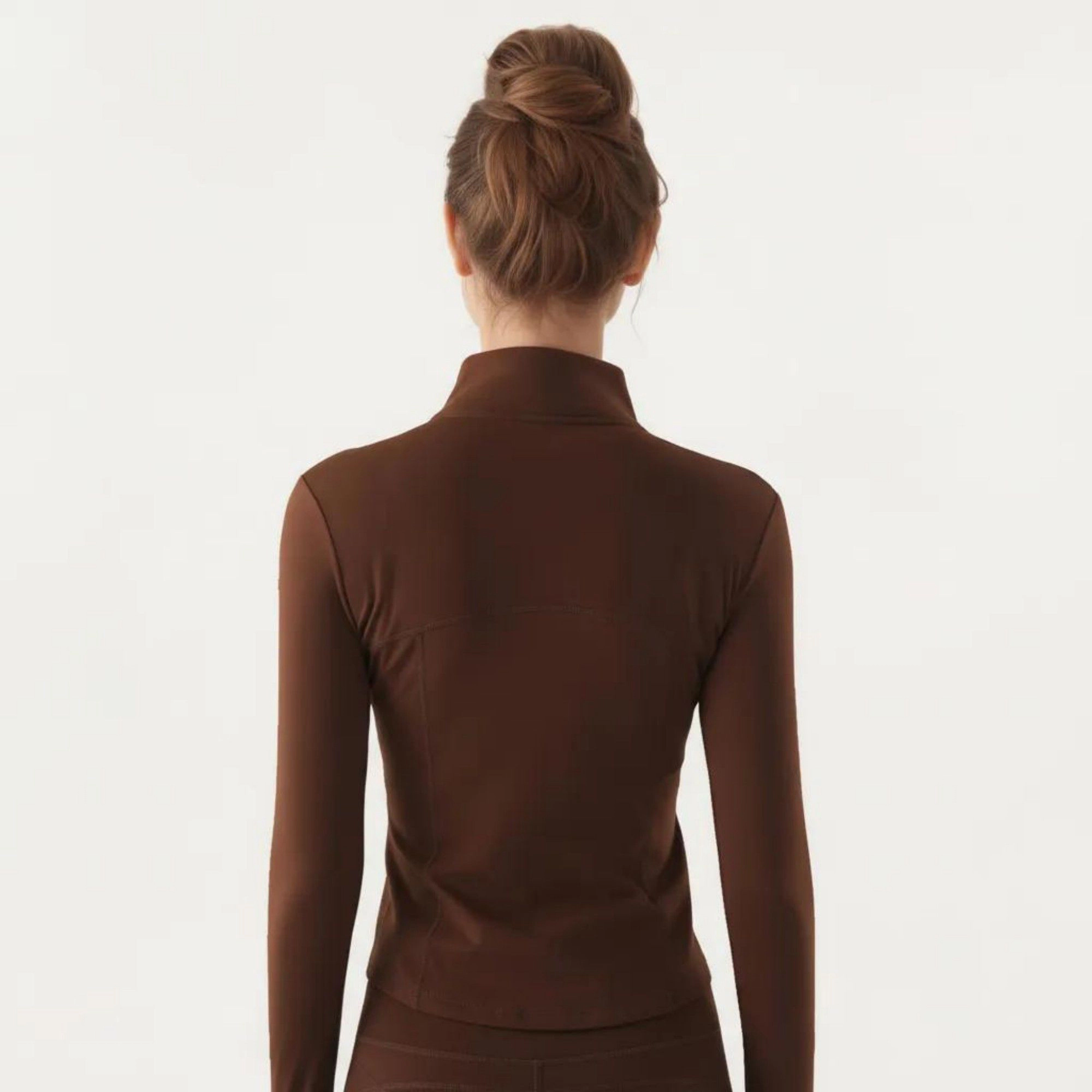 Anna-Kaci Women's Long Sleeve Fitted Athletic Jacket with Full-Zip Front Thumbhole Cuffs and Contoured Seams