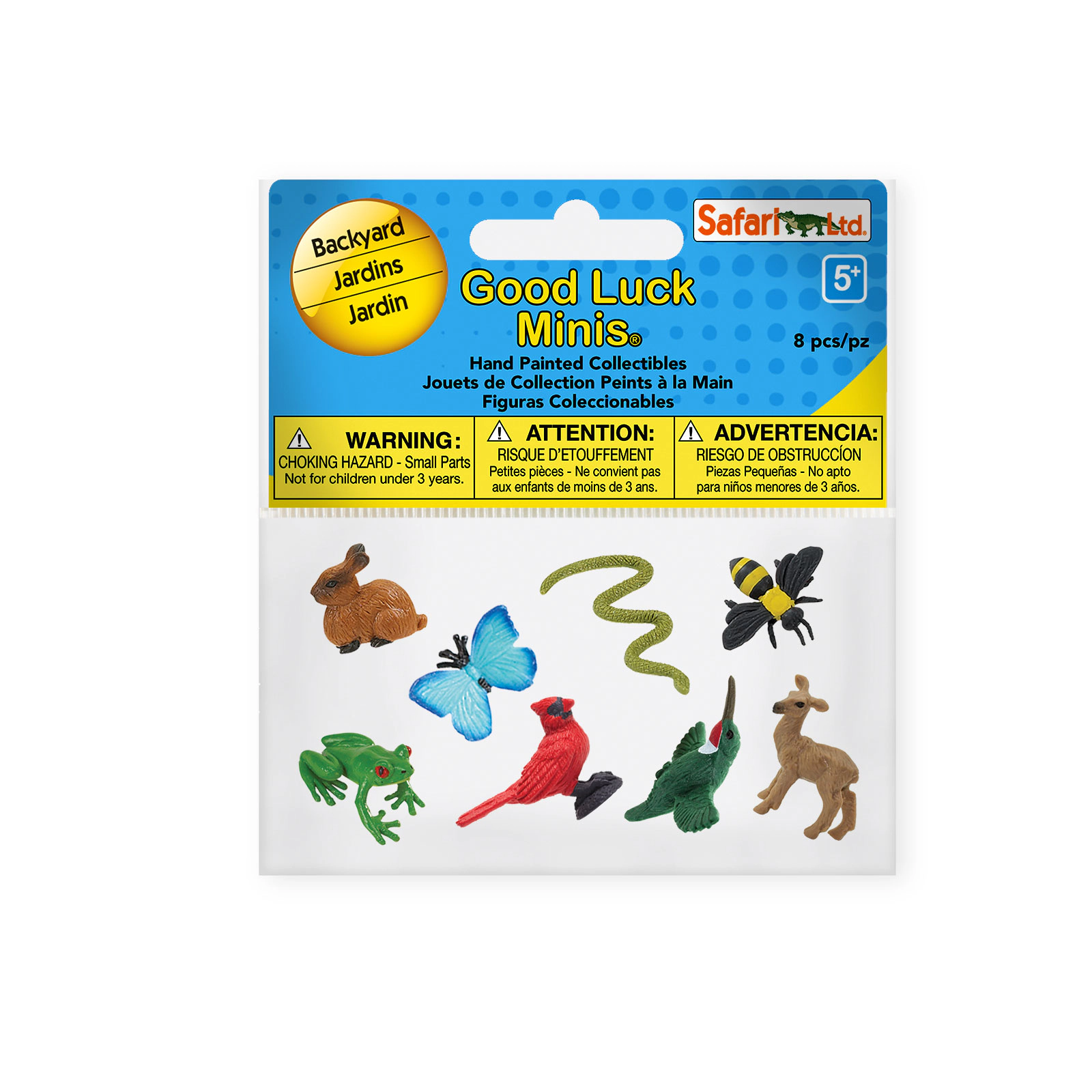 Safari Ltd. - Backyard Fun Pack - 8 Mini Toy Figurines for Kids