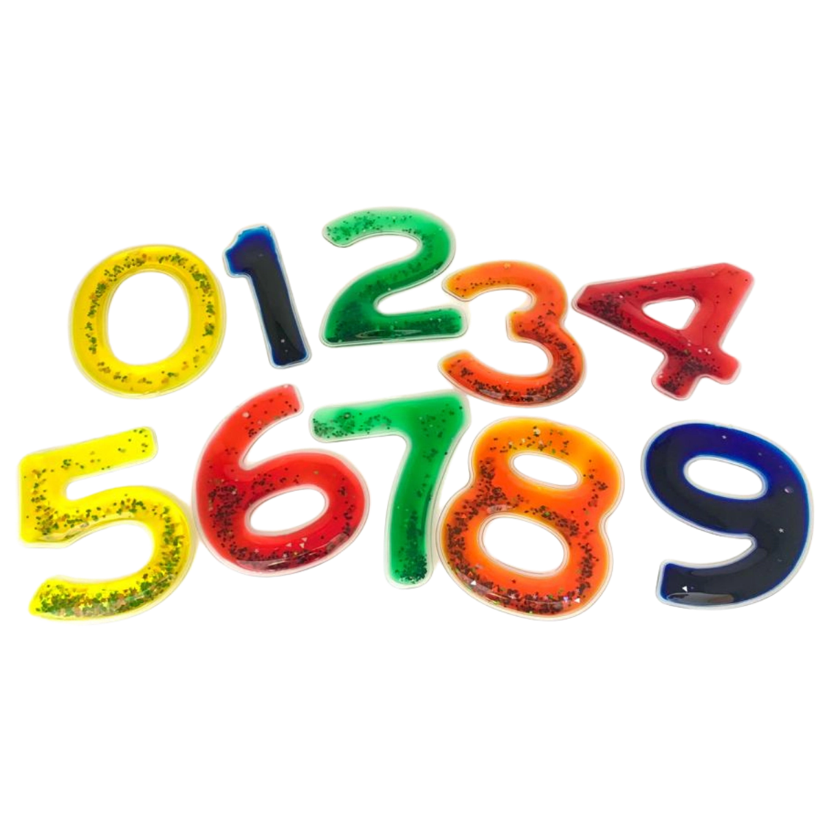 Playlearn Unisex Squishy Gel Numbers Fidget Toy