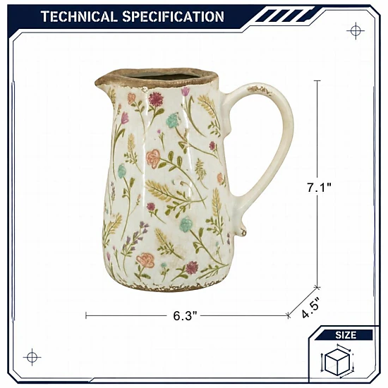 Toemoa Decorative Ceramic Planter Pot, Color: Multicolor - JCPenney
