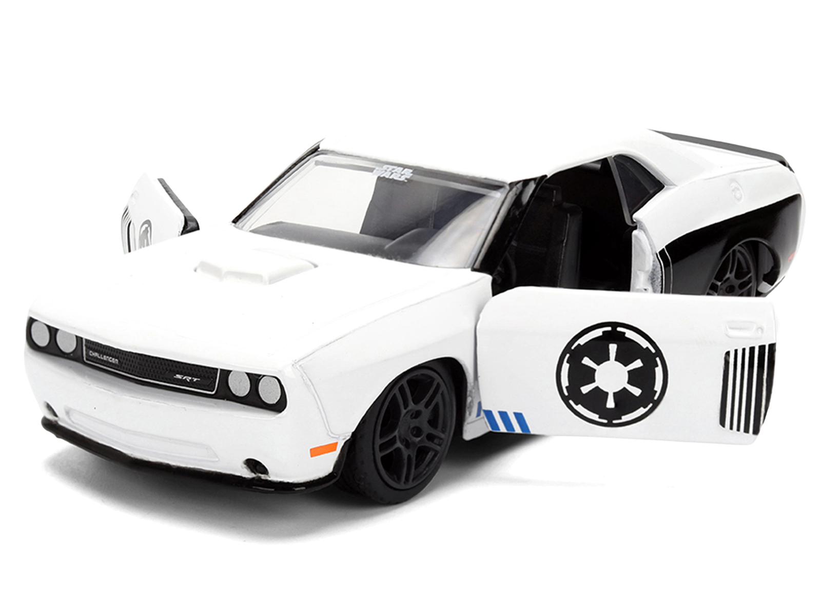 Jada 2012 Dodge Challenger SRT8 "Stormtrooper" Livery White with Graphics "Star Wars" Franchise "Hollywood
