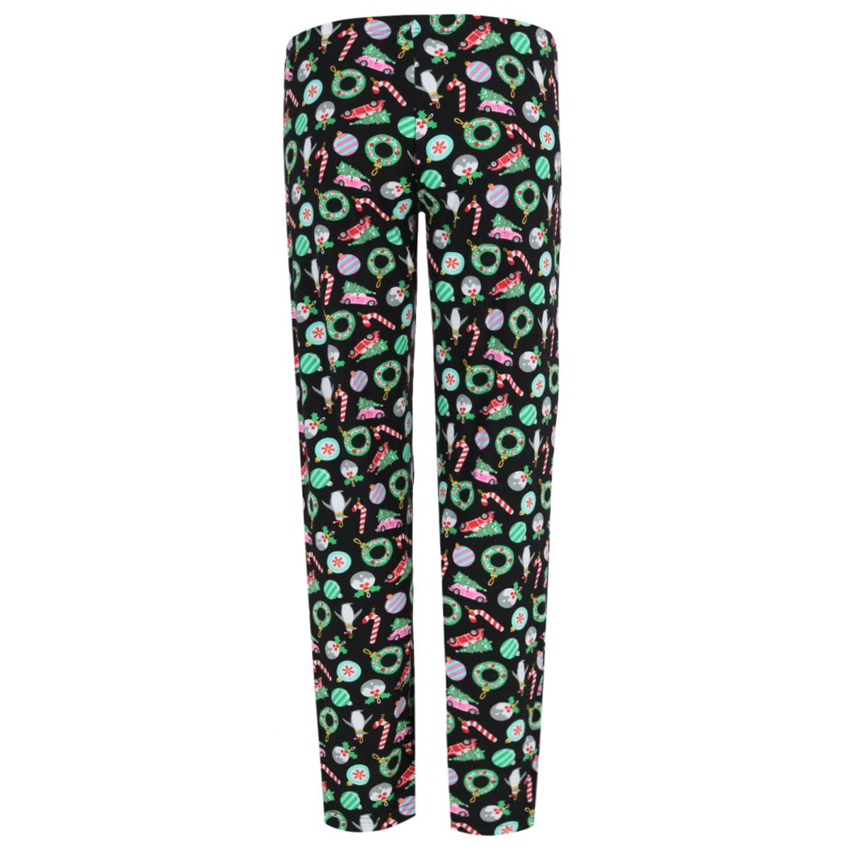 Roll Outta Bed Women's Christmas Ornament Open Bottom Pajama Pants