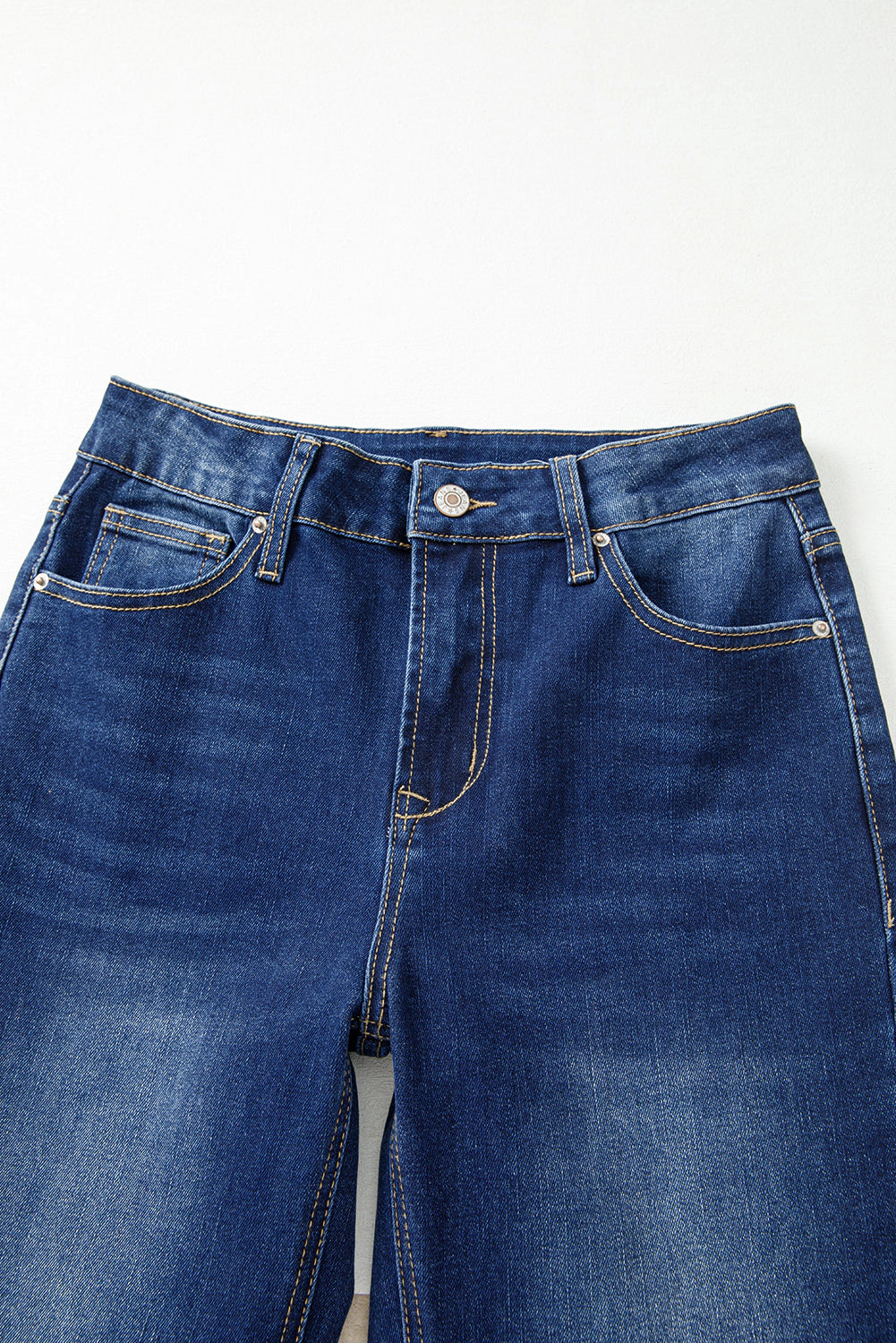 Threaded Pear Women's Samantha Western Stitch Patched Pocket Bootcut Jeans