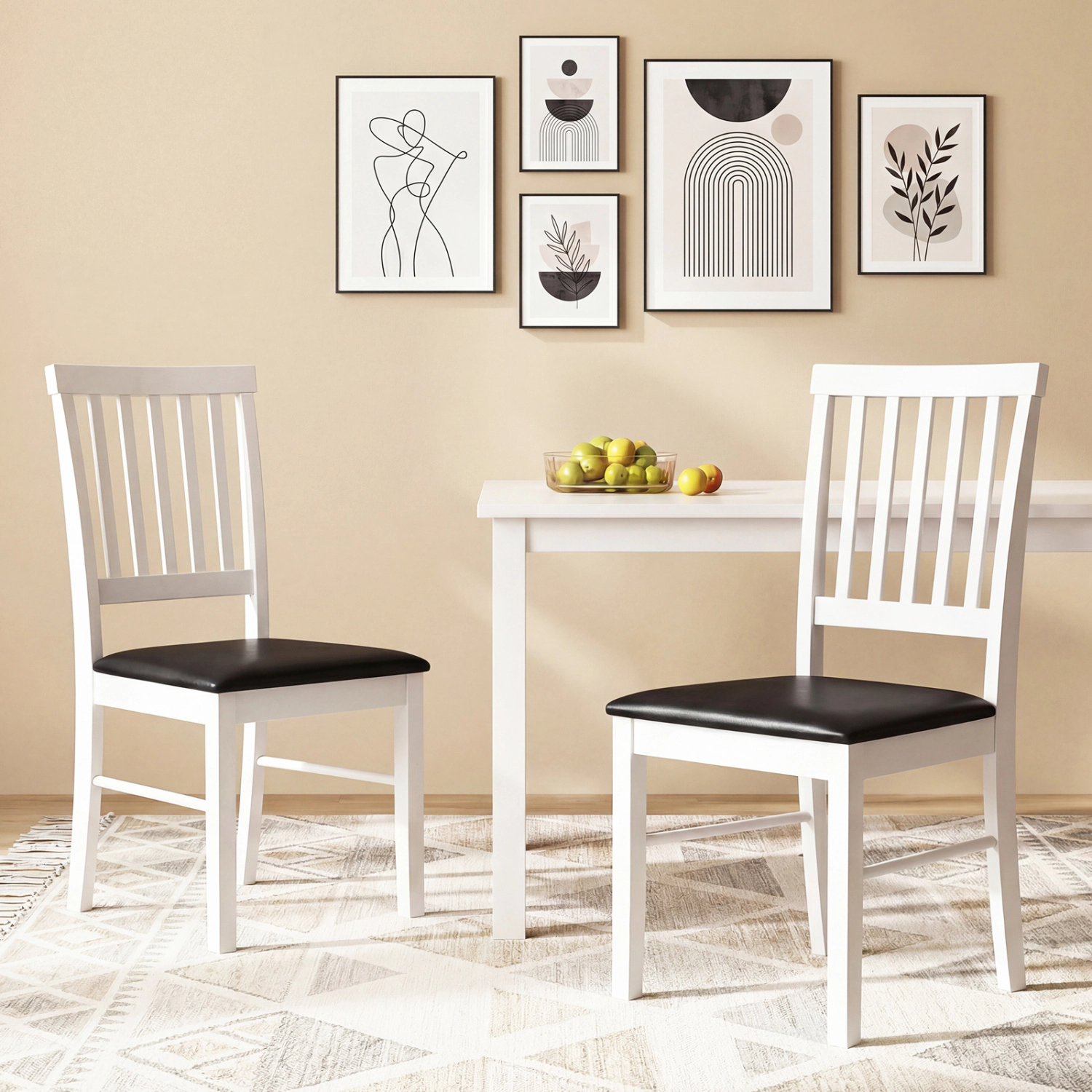 LJG Dining Chairs Set of 2 Modern Mid Century Dining Room Chairs
