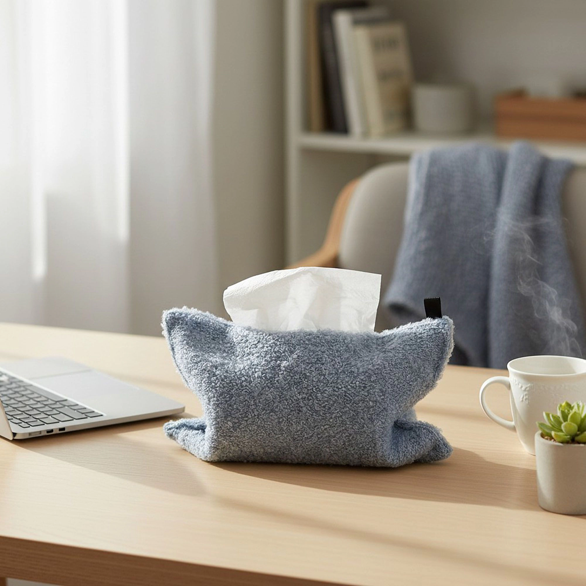 Alilang Unisex Soft Bouclé Fabric Tissue Holder Lightweight Decorative Cover